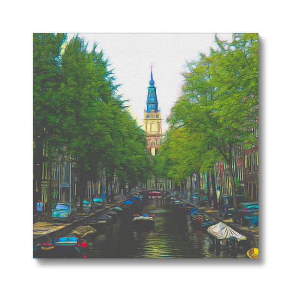 Amsterdam Canal, Art on  Canvas, by Sensus Studio