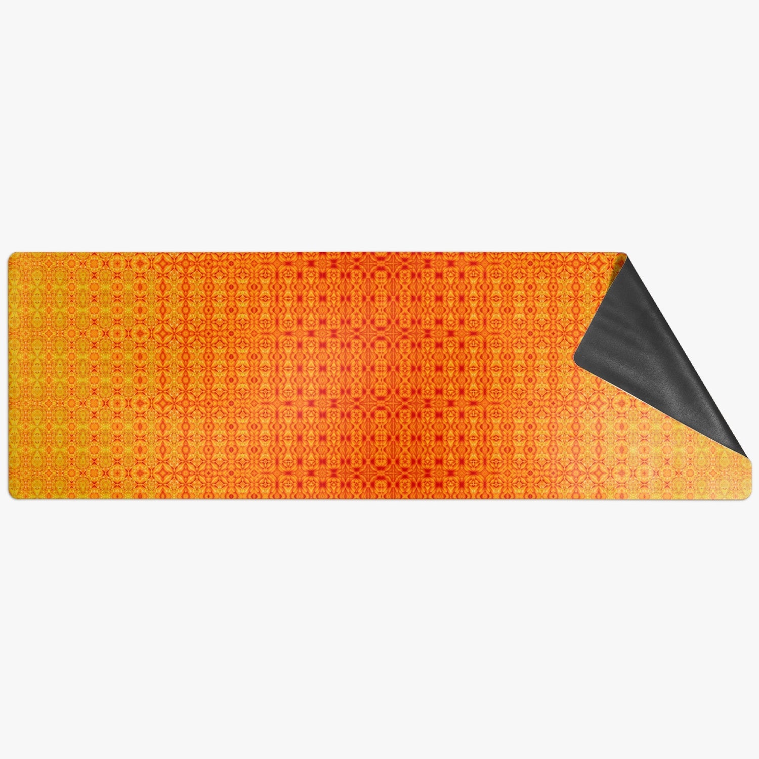 Solar Plexus Chacra Suede Anti-slip Yoga Mat, by Sensus Stduio Design