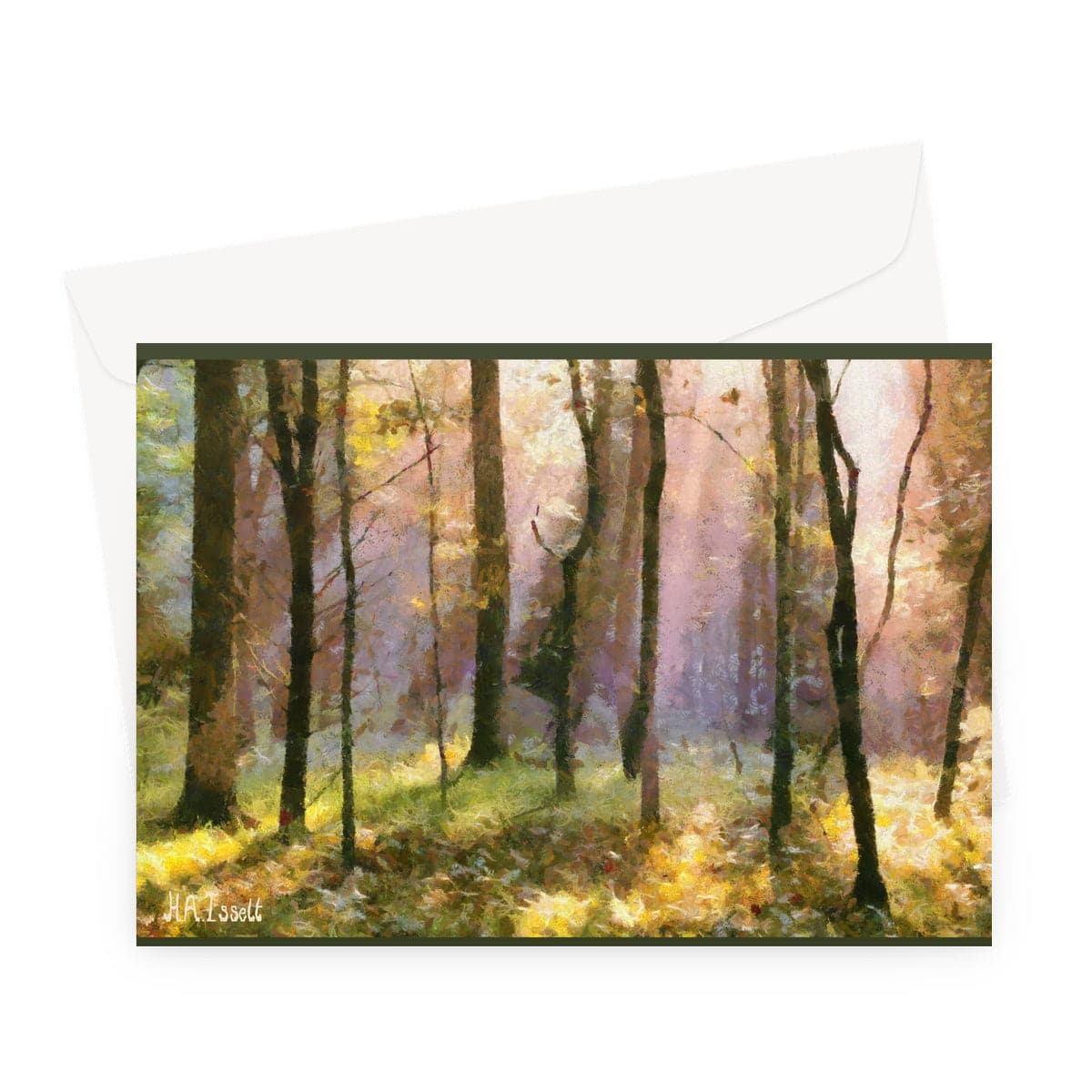 Beautiful Light in the Woods  Greeting Card