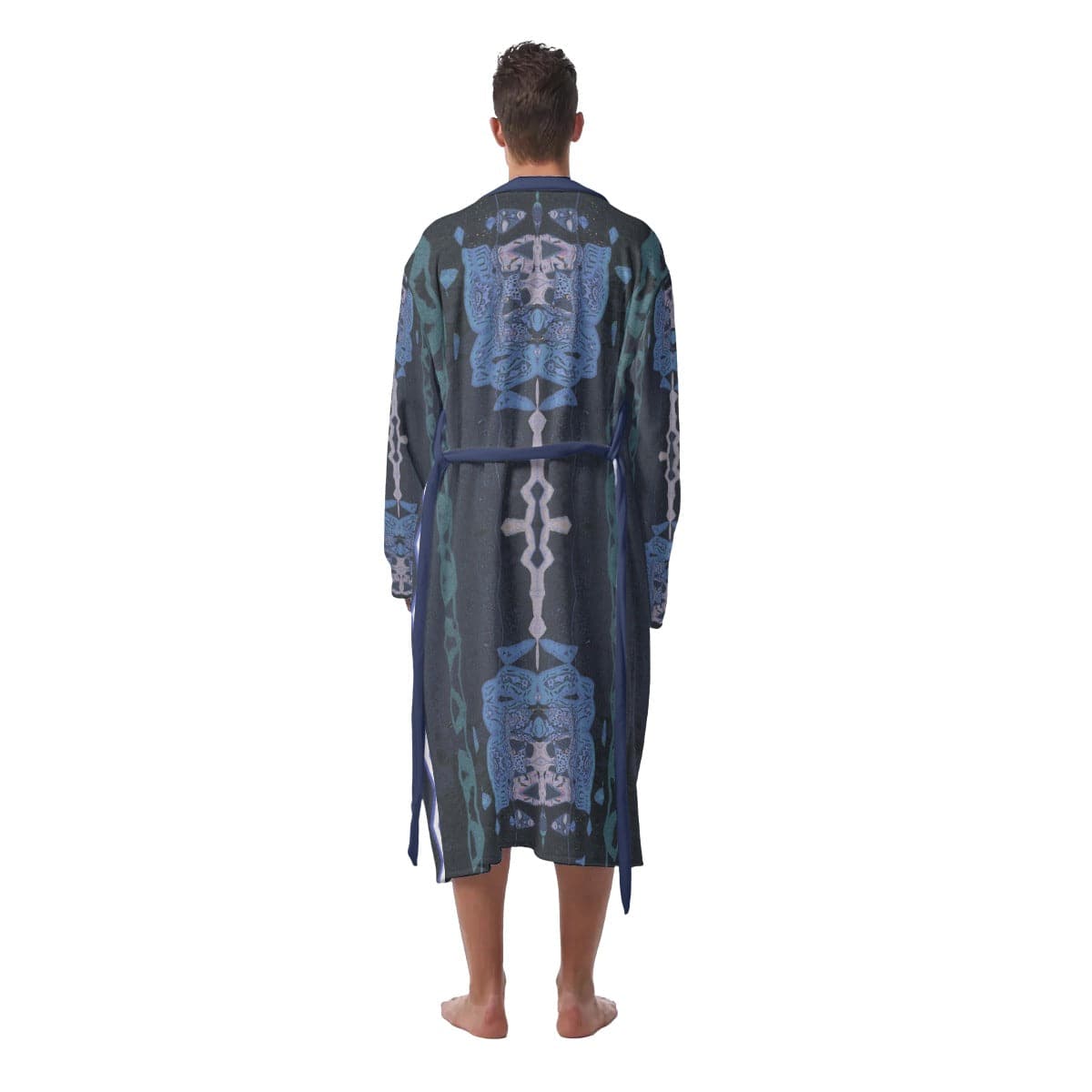 Sensus Studio Designed Templar Pattern Heavy Fleece (Bath)Robe for Men