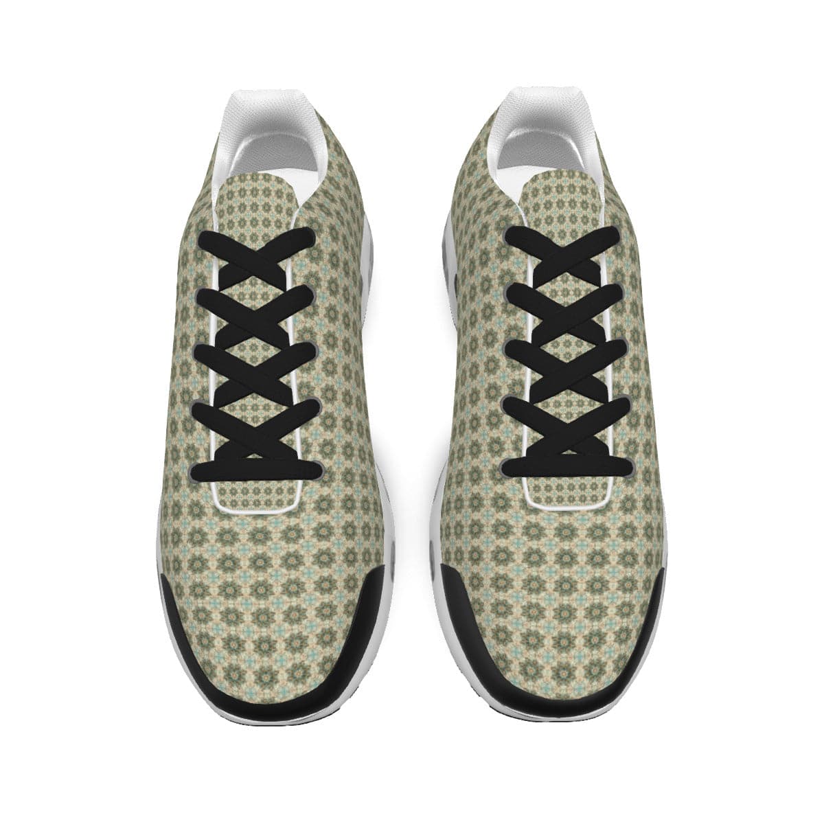 Soft Green fine Patterned Trendy Men's Air Cushion Sports Shoes, by Sensus Studio Design