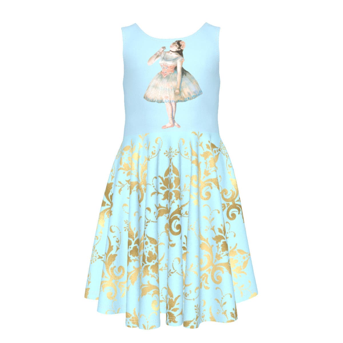 Ballerina girl, Kid's Sleeveless Princess Dress, by Sensus Studio Design