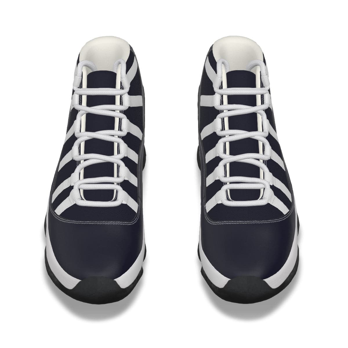 These Darker Blues High Top Basketball Shoe for Men Who Sport Outdoors by Senus Studio Design