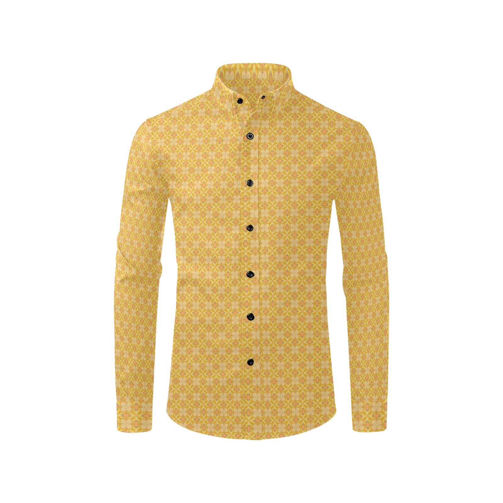 Yellow Menso Men's  Long Sleeve Shirt