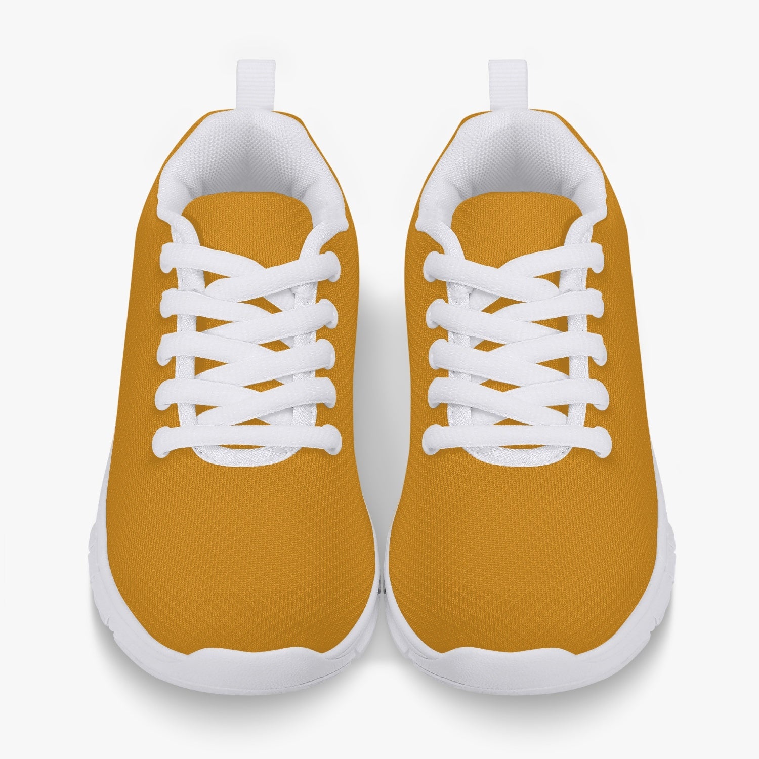 Yellow Tulips, Kids' Lightweight Mesh Sneakers - White, by Sensus Studio Design