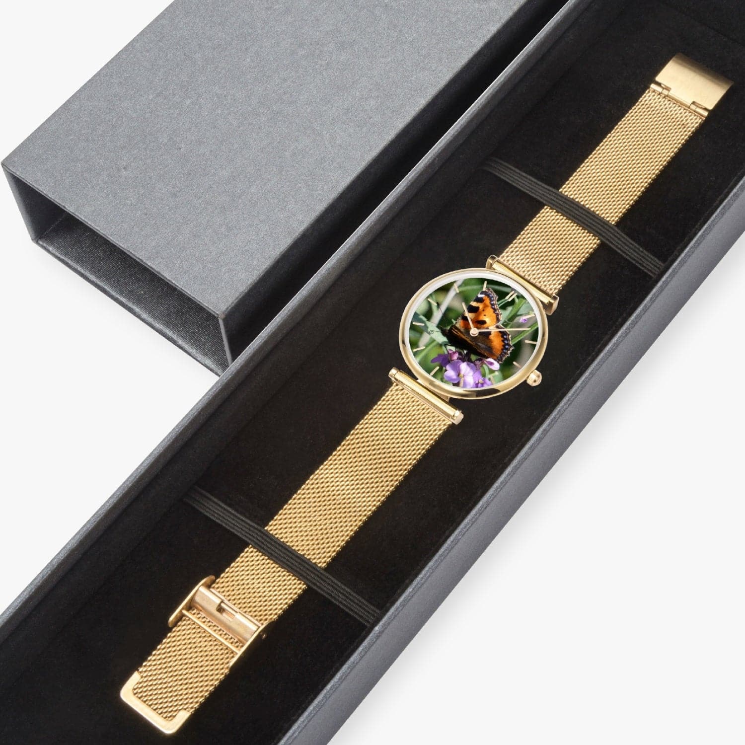 Butterfly_3 New Stylish Ultra-Thin Quartz Watch. Designer watch by Ingrid Hütten