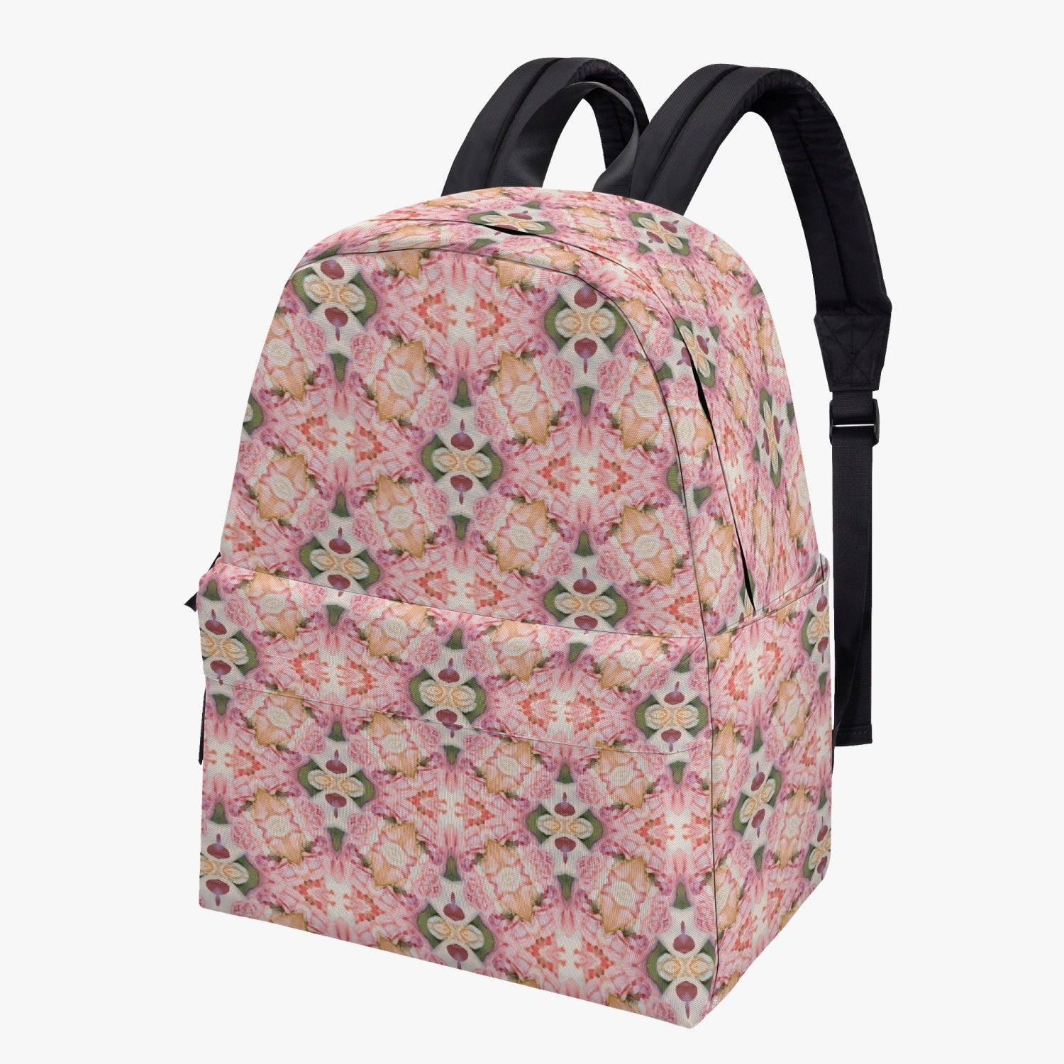 Spring Time Pink flowers. All-over-print Canvas Backpack
