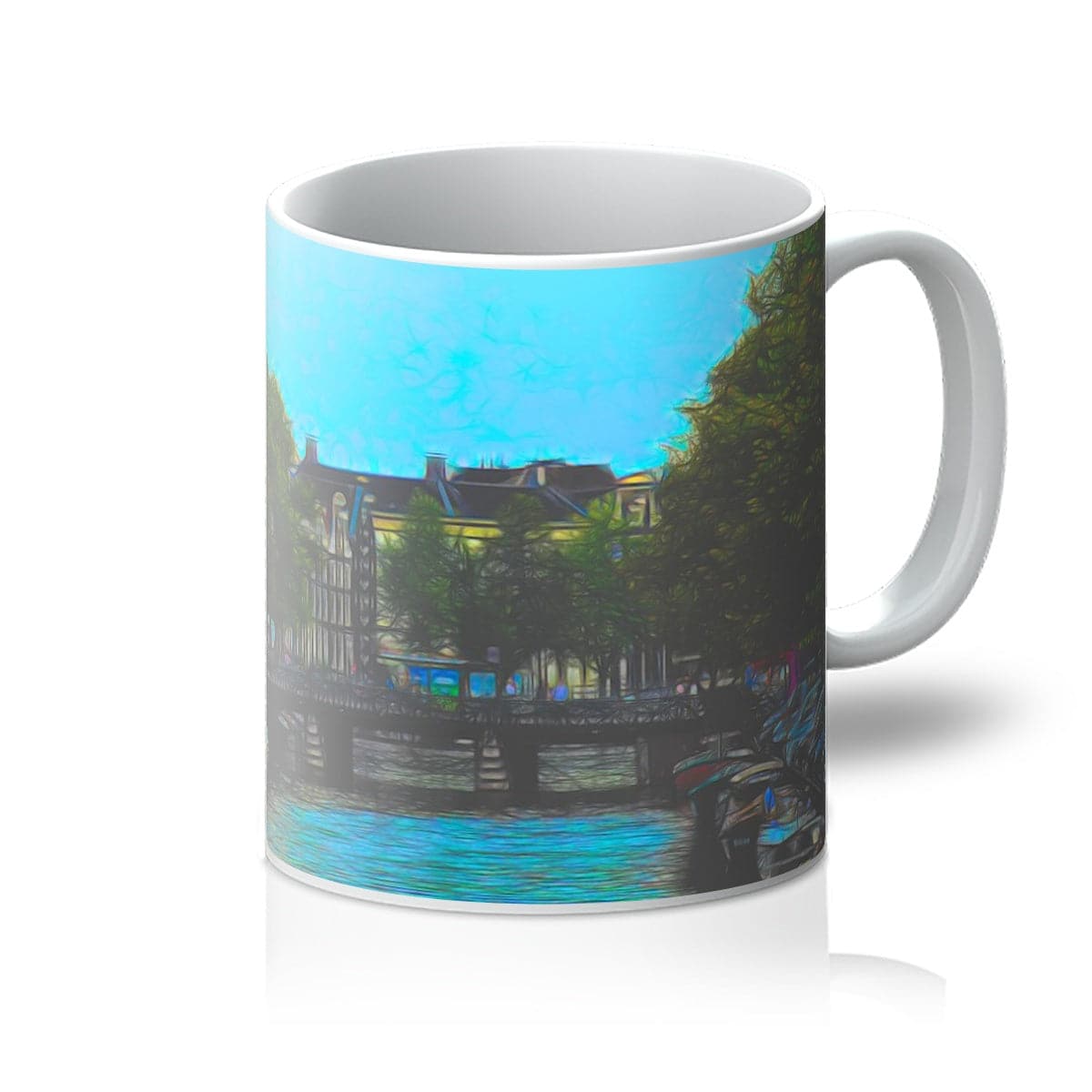 Amsterdam Canal, Art on a  Mug, by Sensus Studio