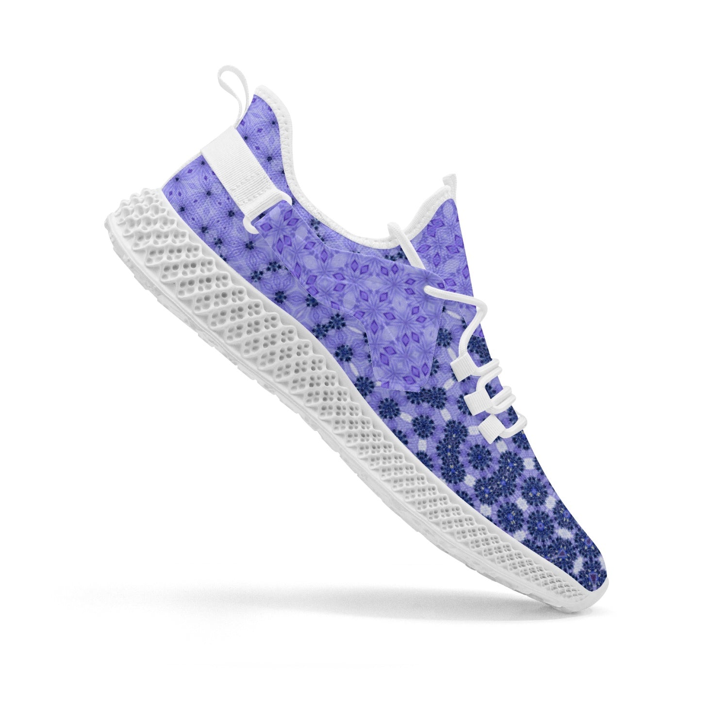 "Knowing"Lila Crown Chacra, Net Style Mesh Knit Sneakers, by Sensus Studio  Design