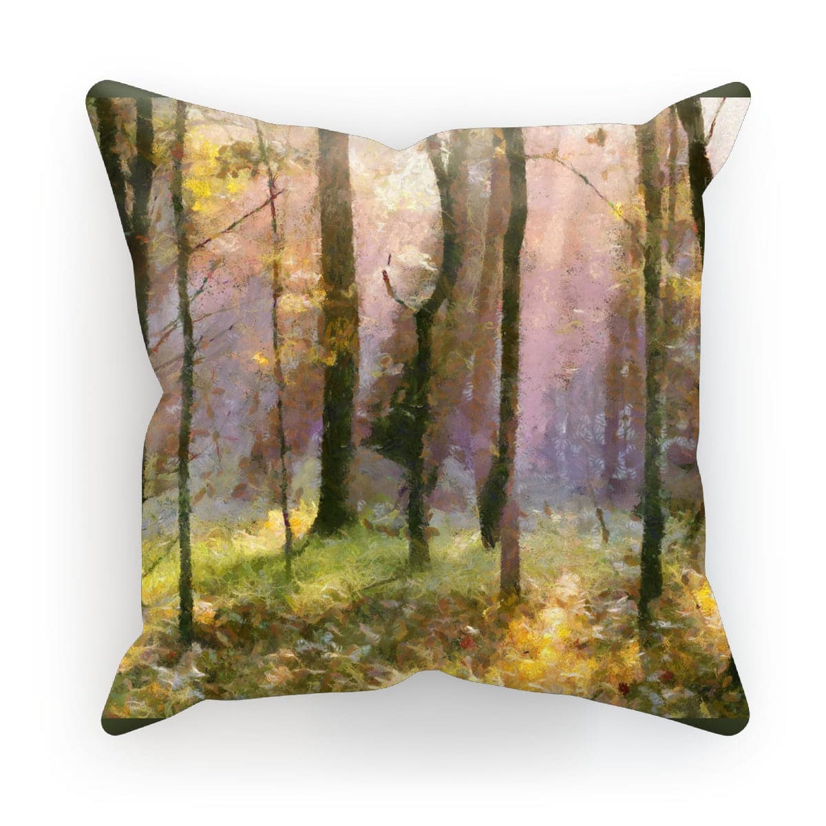 Beautiful Light in the Woods  Cushion by SENSUS STUDIO