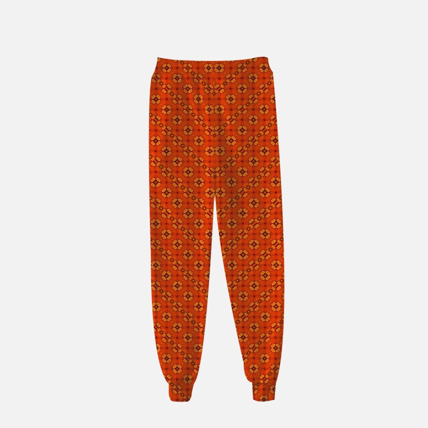 Orange snake skin trendy 2022 Mid-Rise Pocket Sweatpants fo women, by Sensus Studio Design