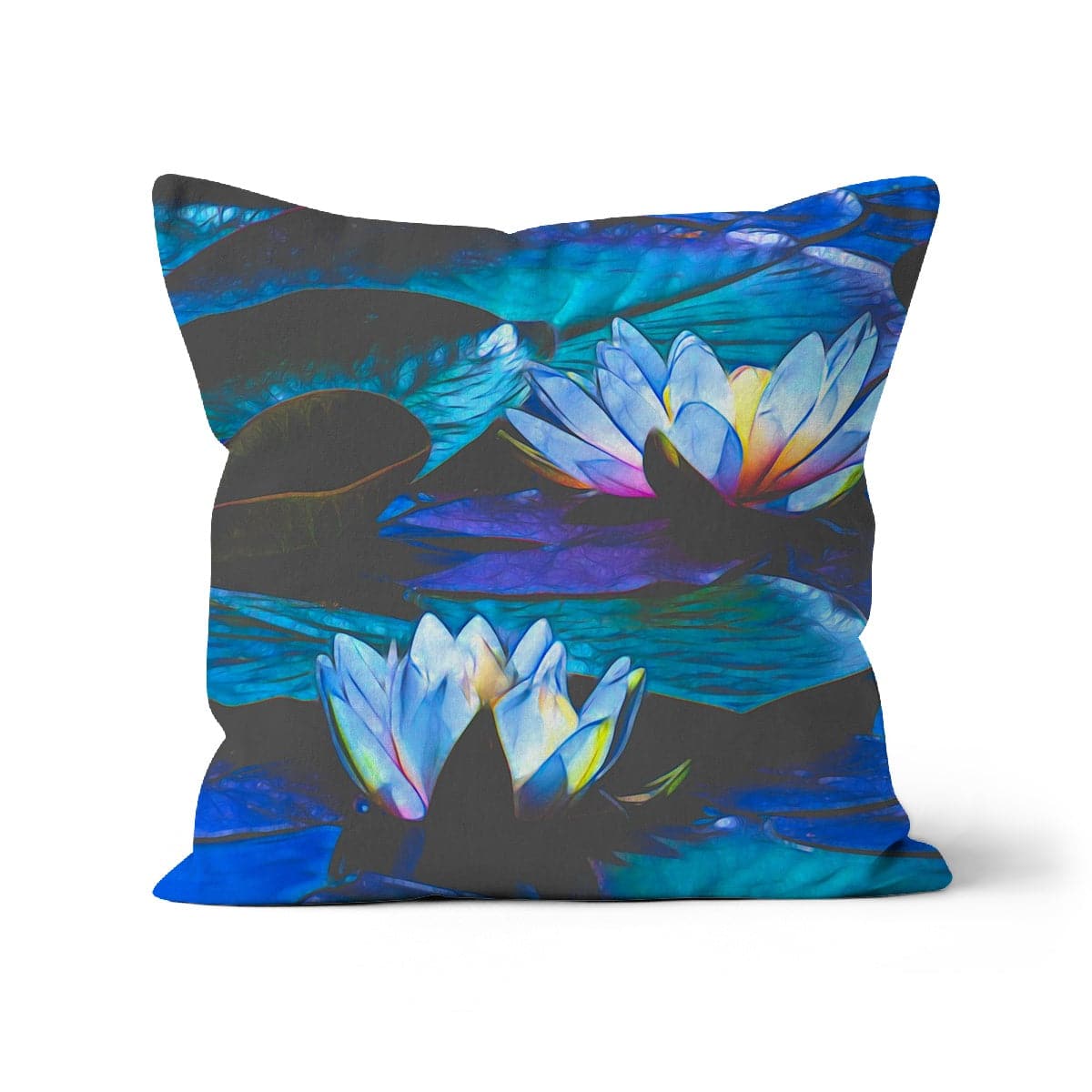Blue waterlilies _3 Cushion