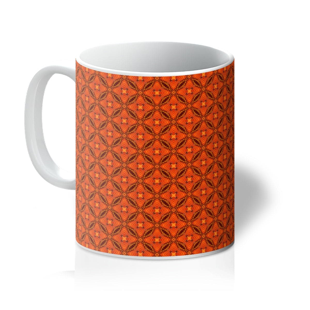 Orange Snake Skine fine Pattern Mug