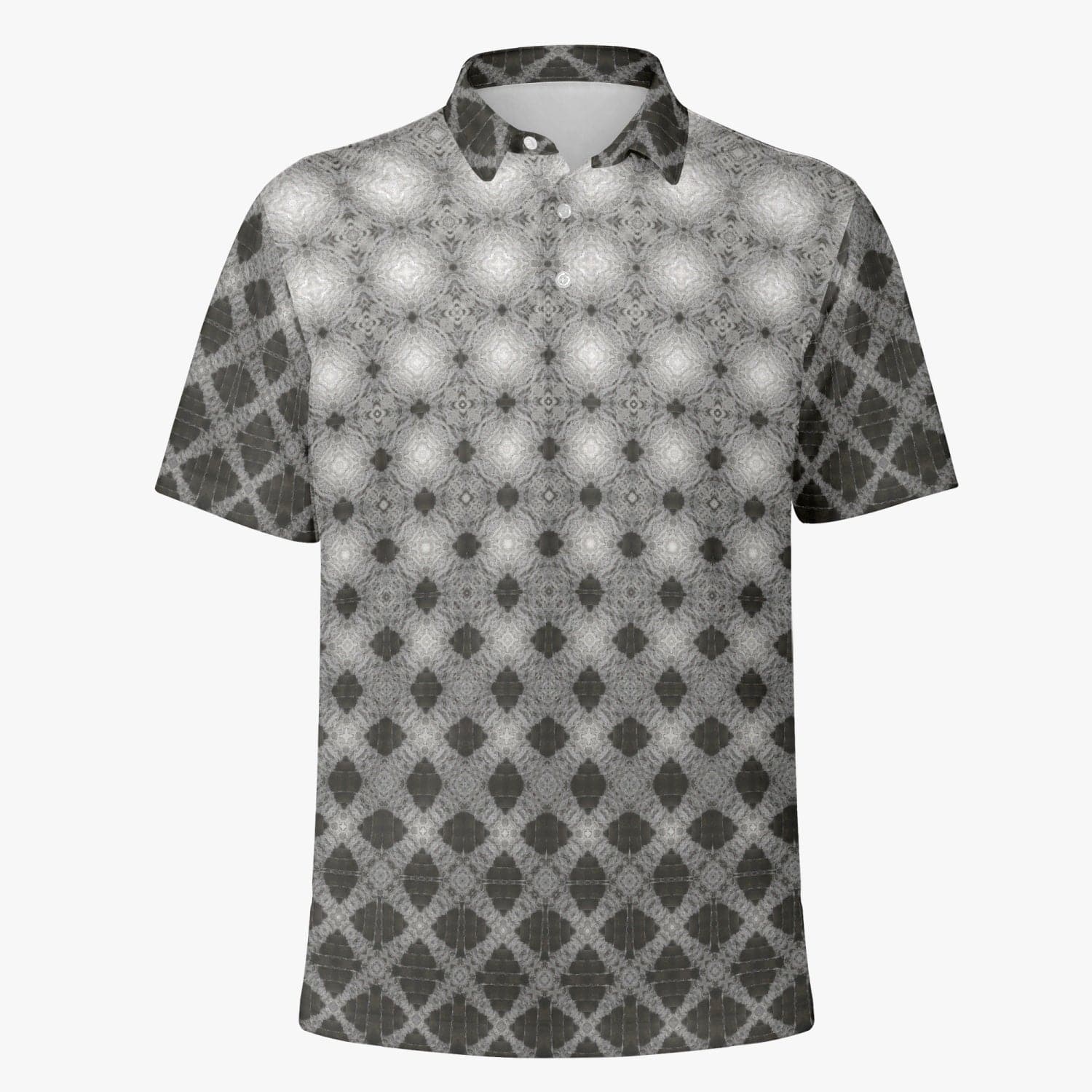 Moon and black night pattern  Handmade  Men Polo Shirt for men, by Sensus Studio Design