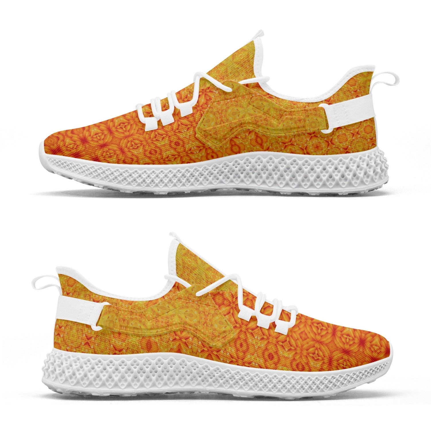 Solar Plexus Chacra Net Style Mesh Knit Sneakers, by Sensus Studio Design