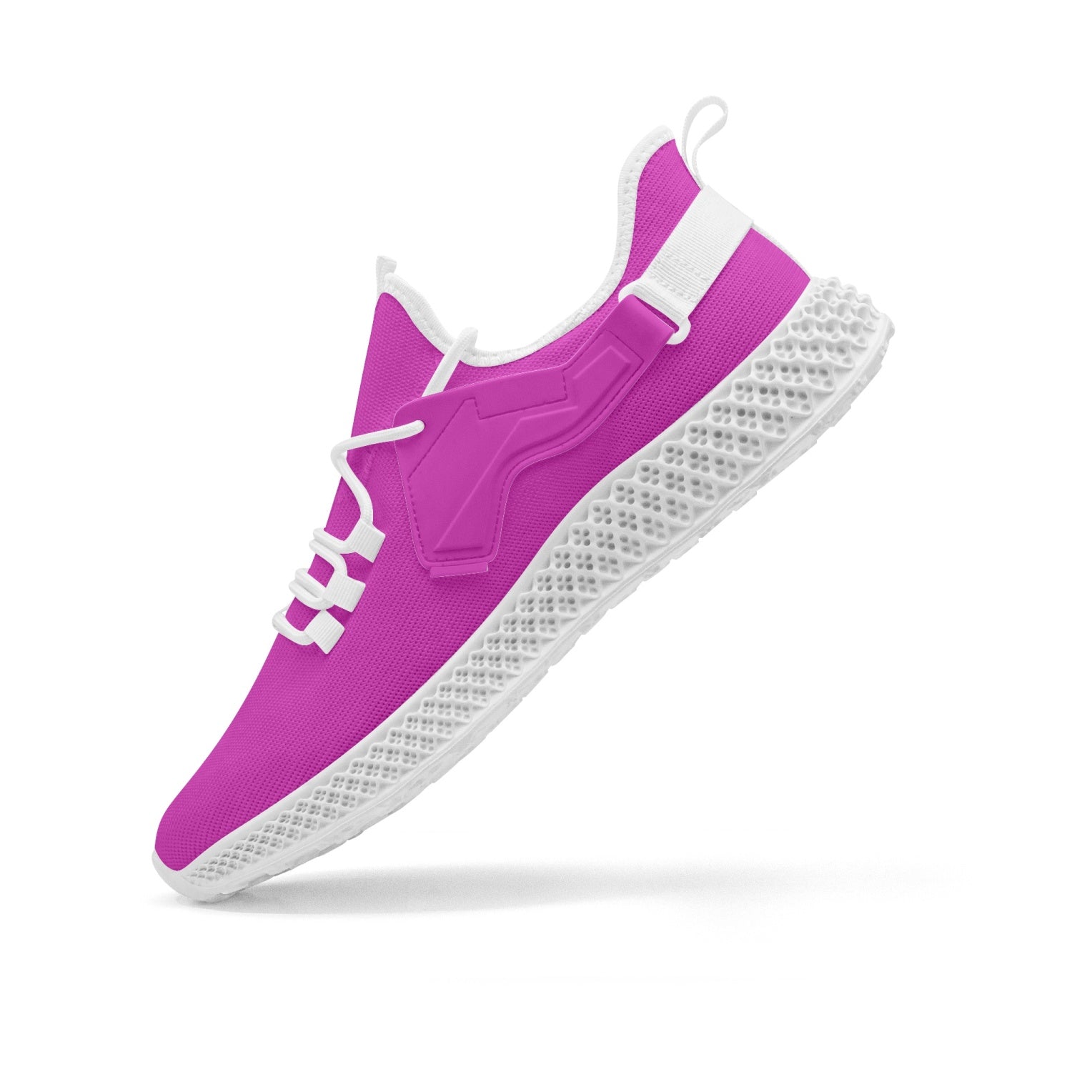 Unisex Mexican Pink Net Style Mesh Knit Sneakers