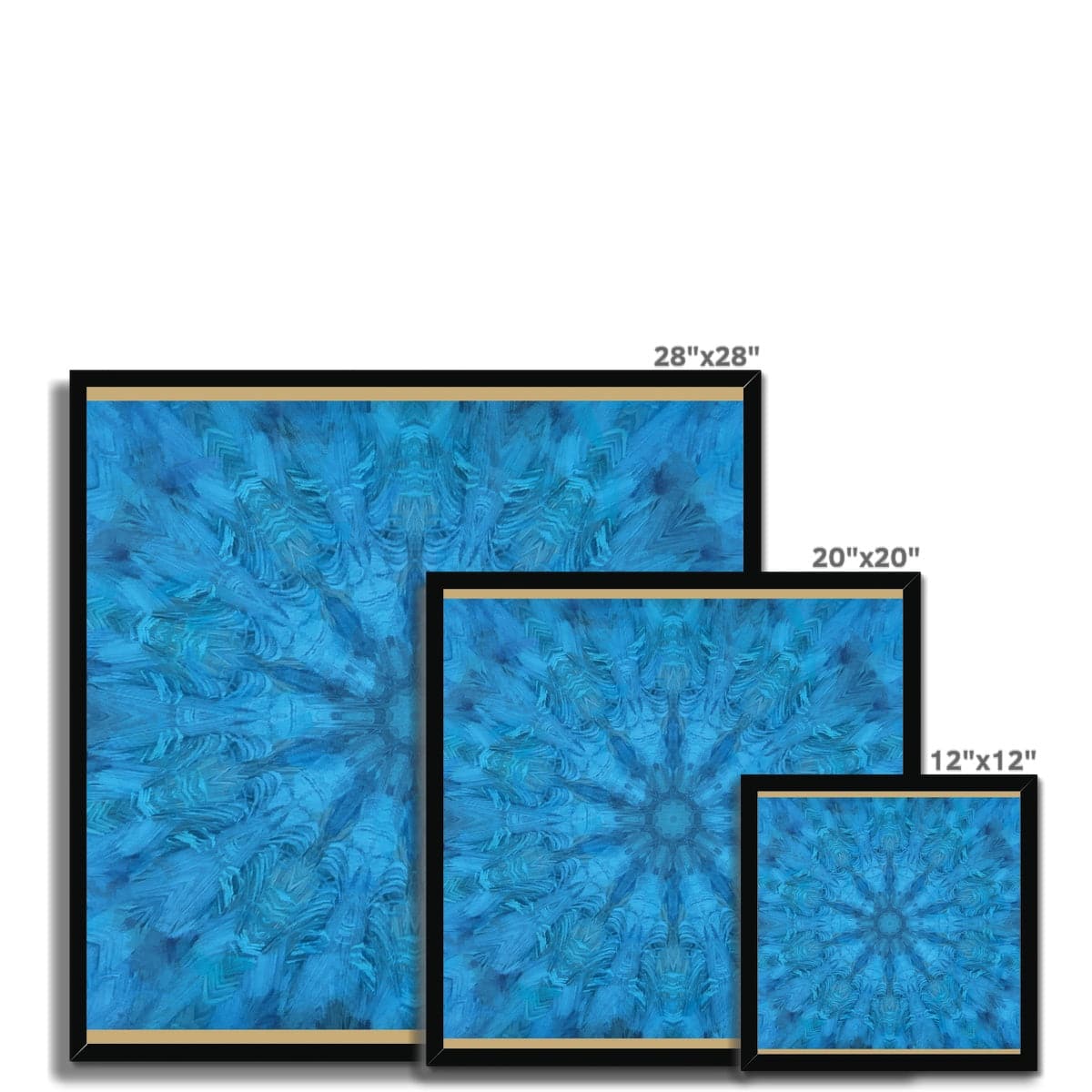 Blue Pattern Framed Print