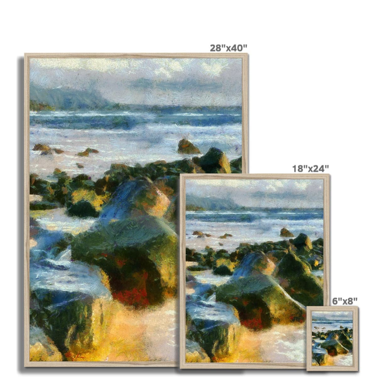 Boulder Beach Framed Print