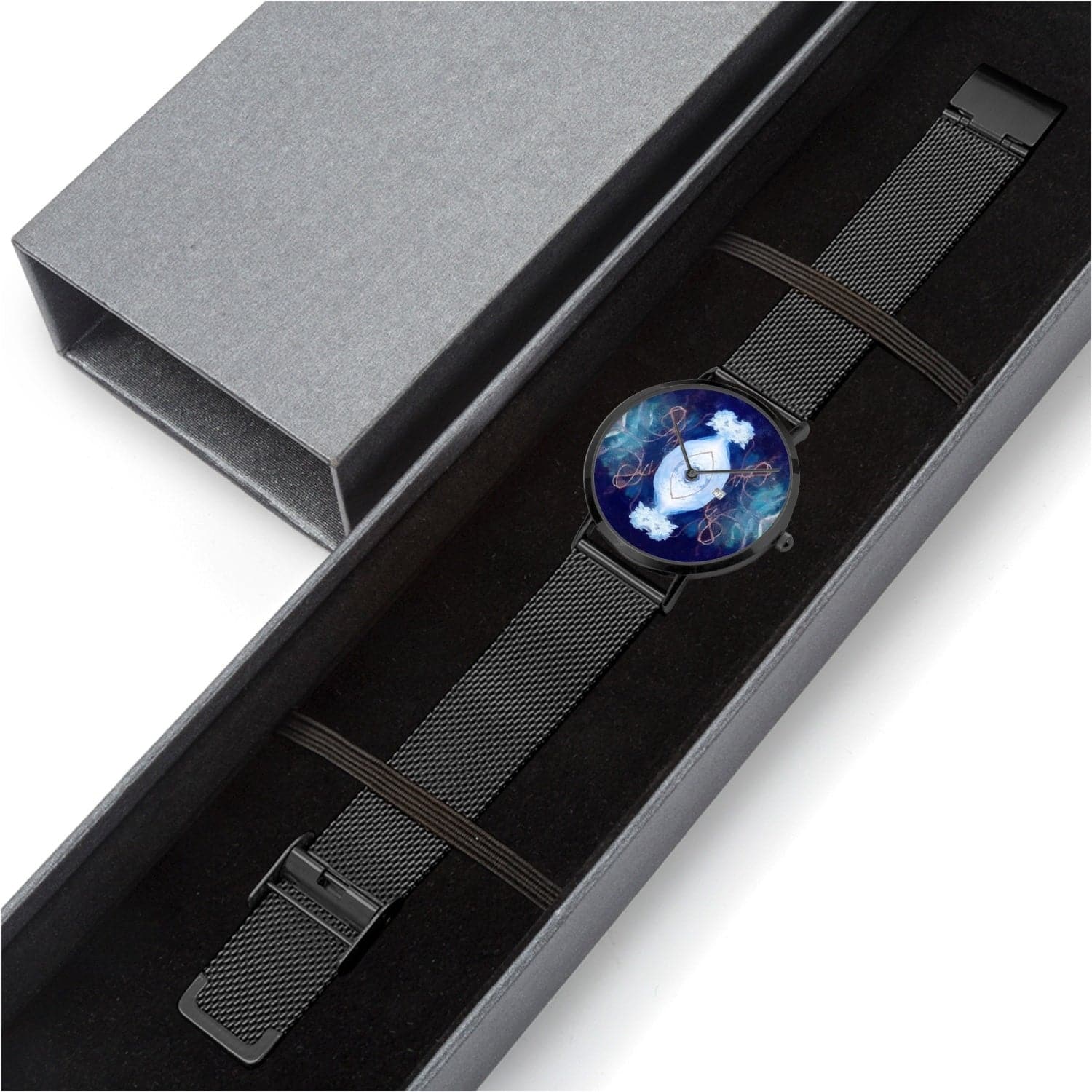 'Blue Structure 2' Stainless Steel Perpetual Calendar Quartz Watch, designed by Sensus Studio