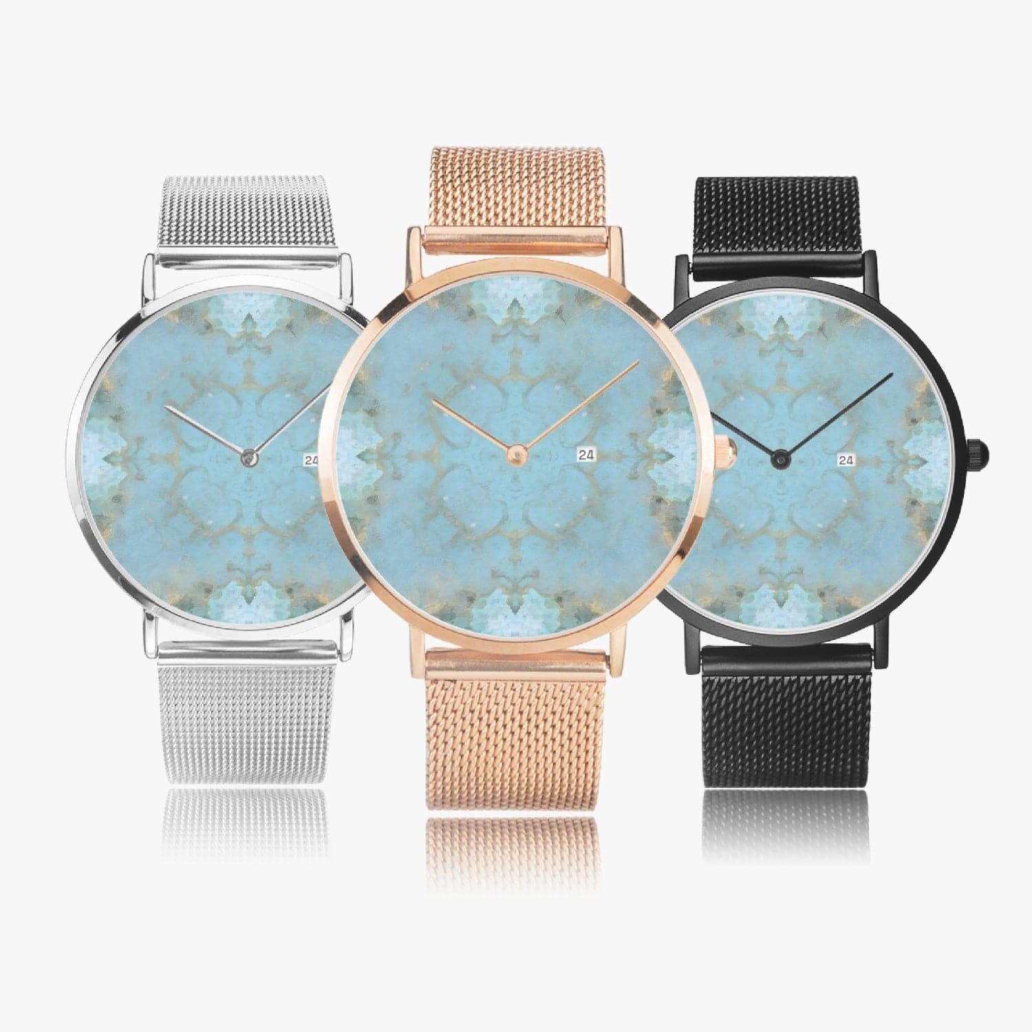'Samara's Pattern'. Stainless Steel Perpetual Calendar Quartz Watch, by Sensus Studio Design