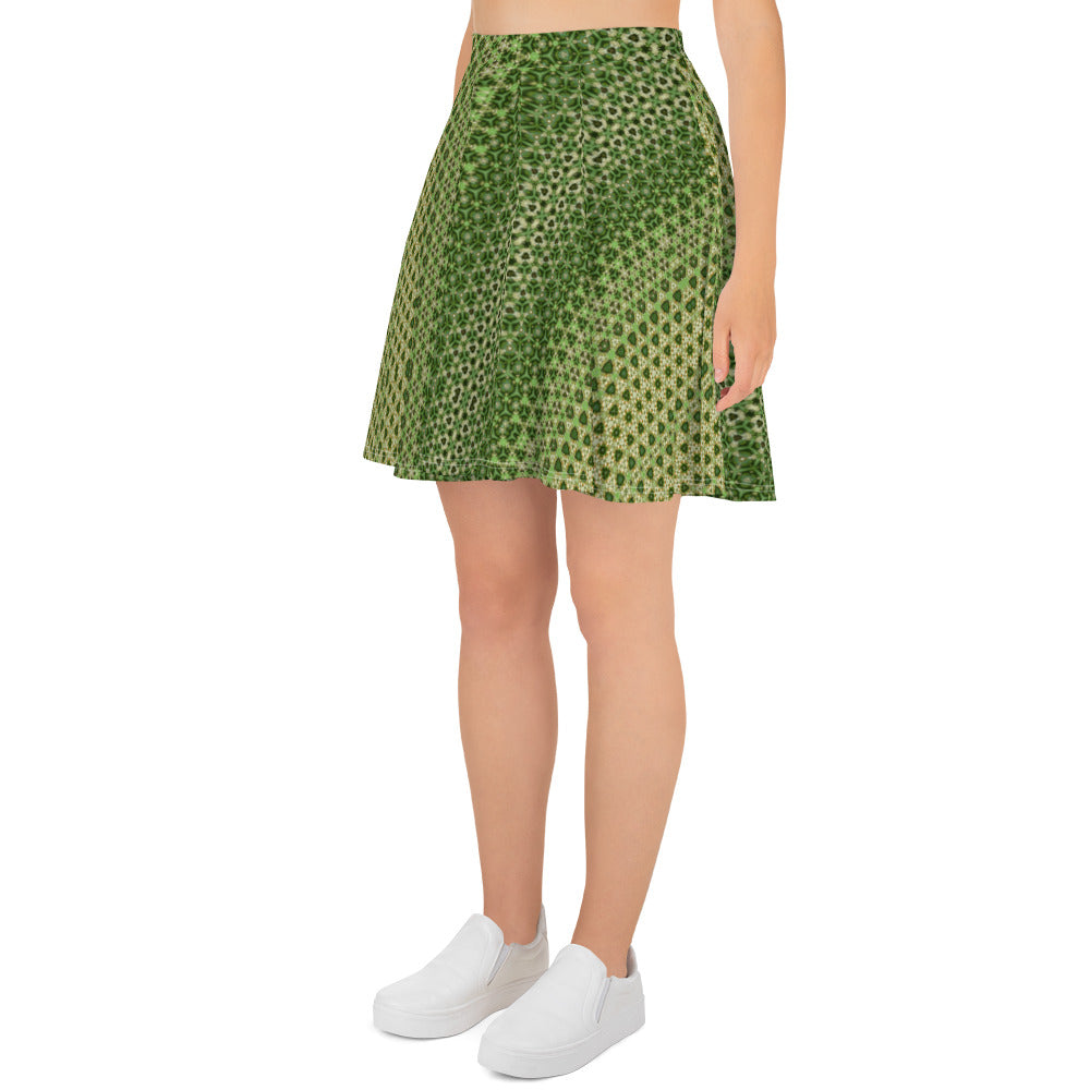 Sarabee Green Skater Skirt, by Sensus Stduio Design