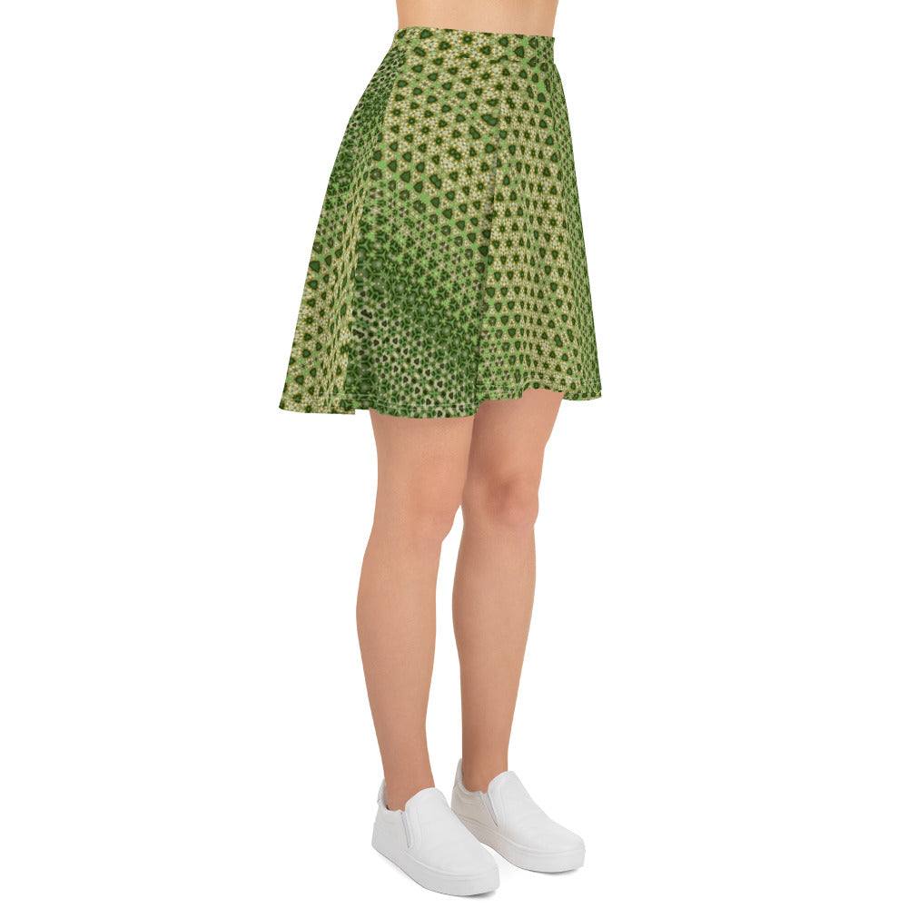 Sarabee Green Skater Skirt, by Sensus Stduio Design