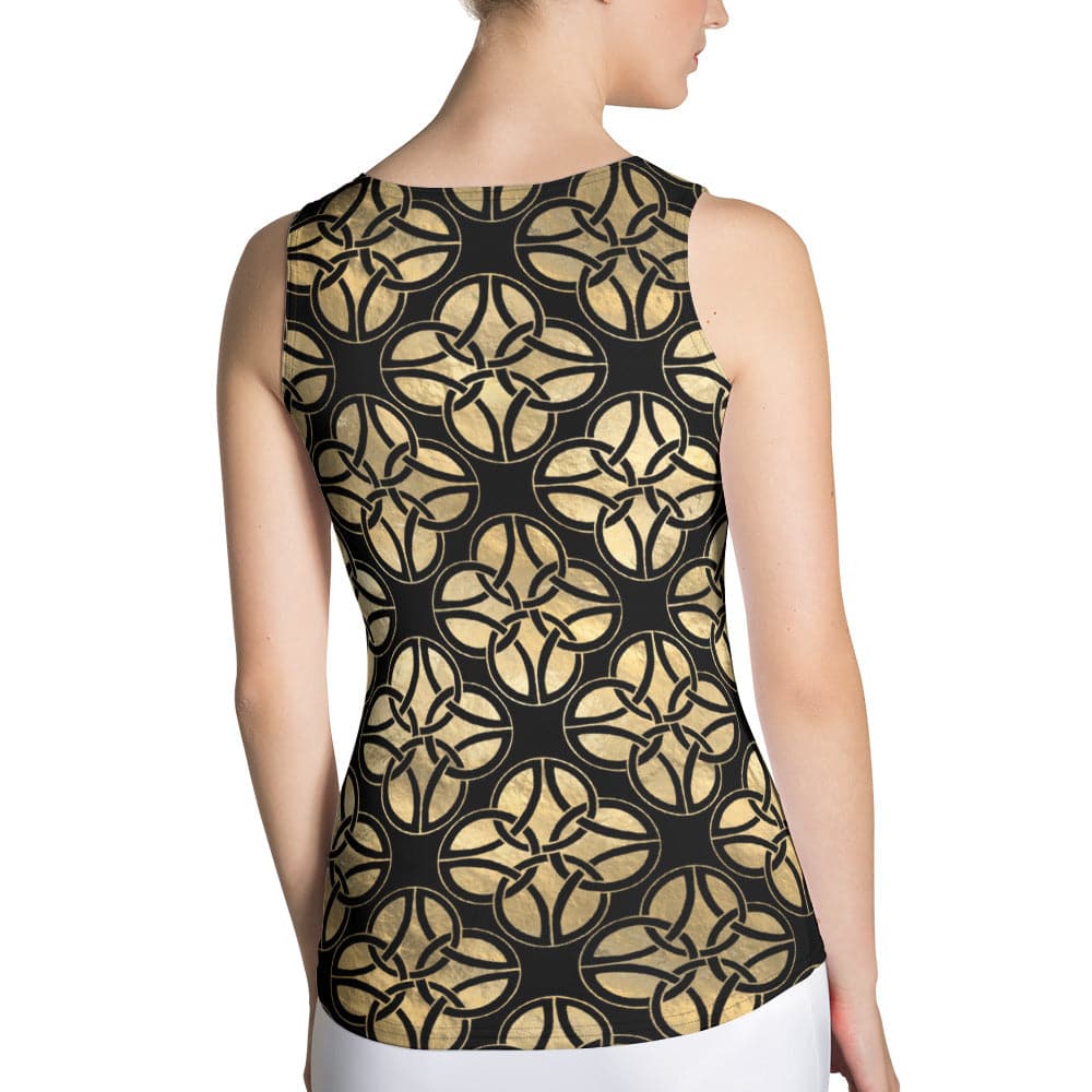 Black and Gold Celtic, Sublimation Cut & Sew Tank Top