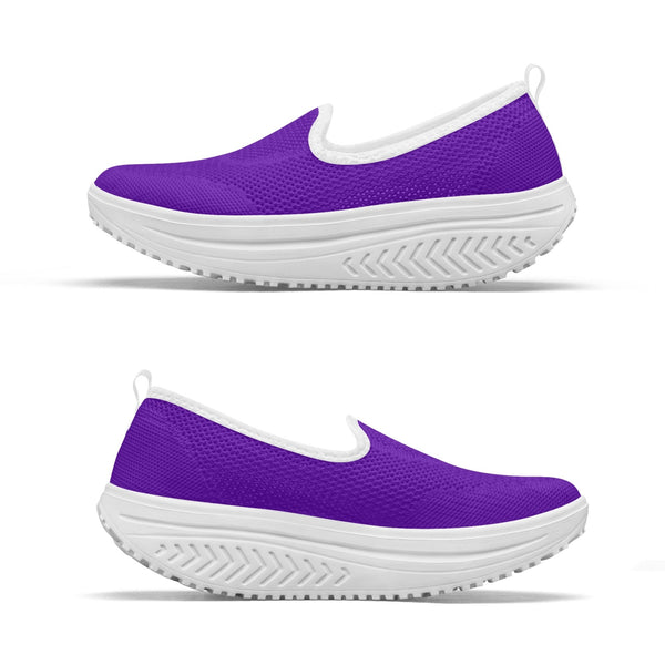 Deep Purple, Women's Slip-On Mesh Rocking Shoes, by Sensus Studio Design