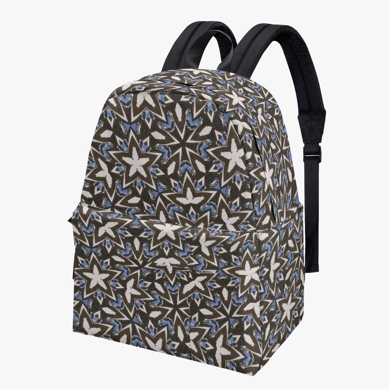 Mountain and sky, star pattern, Cotton Canvas Backpack, designed by Sensus Studio Design