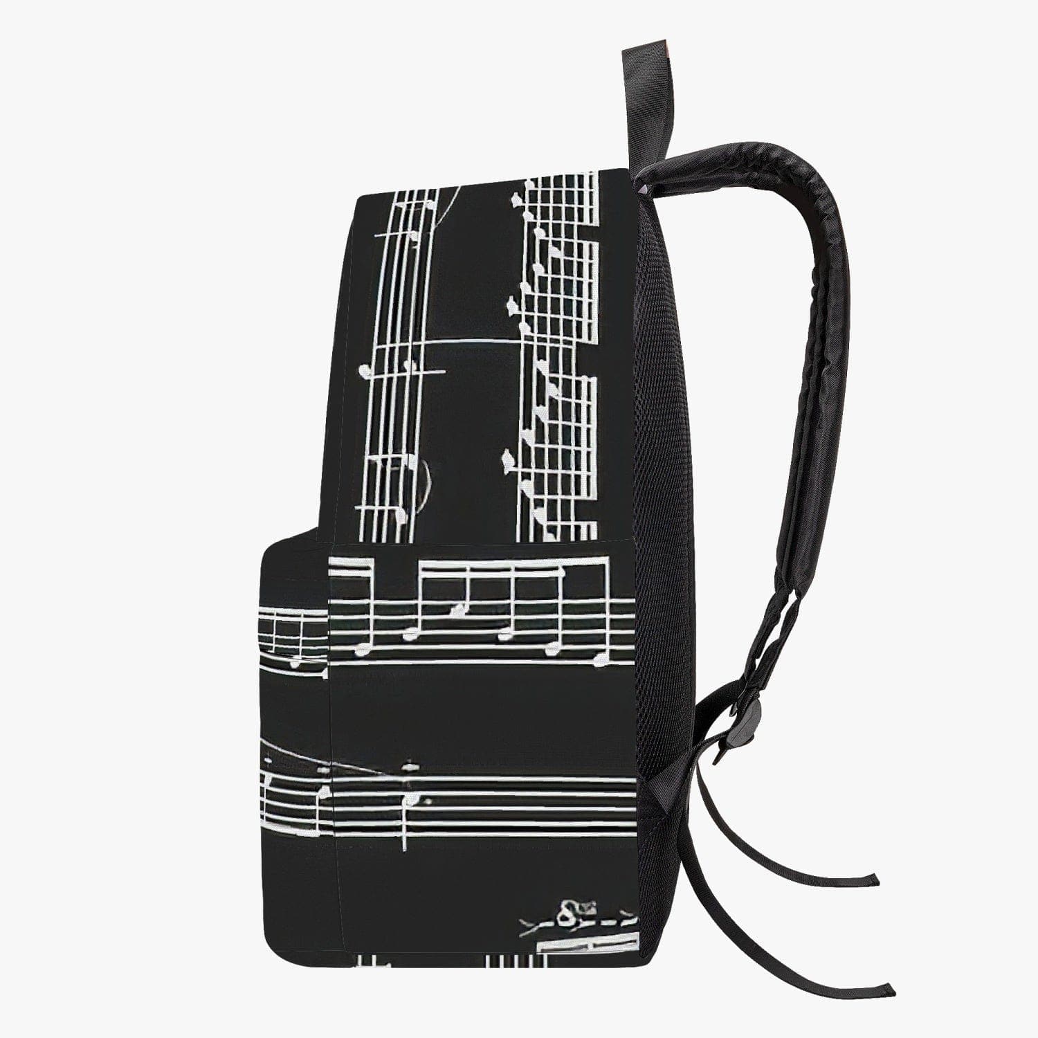Music bag.  All-over-print Canvas Backpack, music and design by Ingrid Hütten
