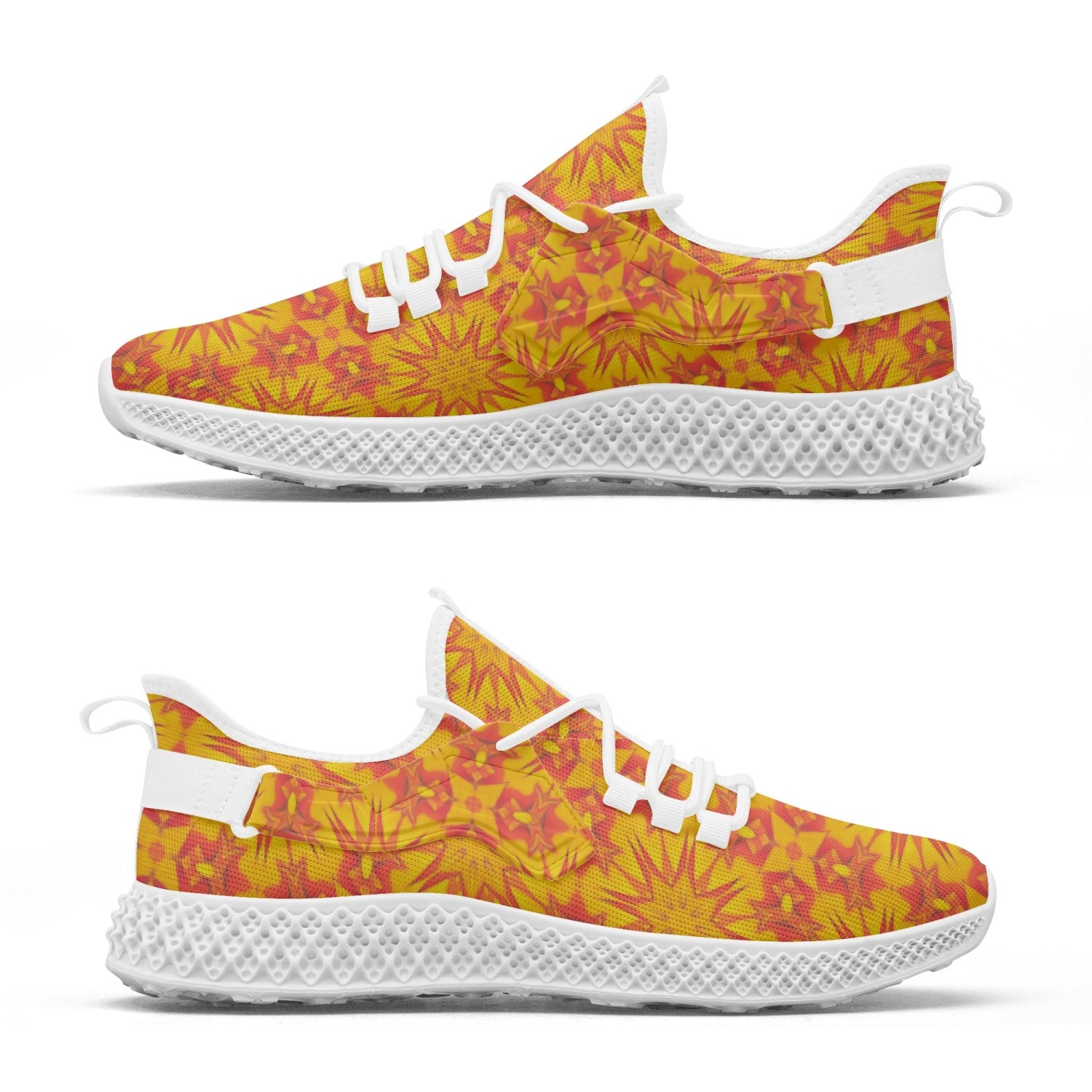 Solar Plexus Chacra  Net Style Mesh Knit Sneakers, by Sensus Studio Design