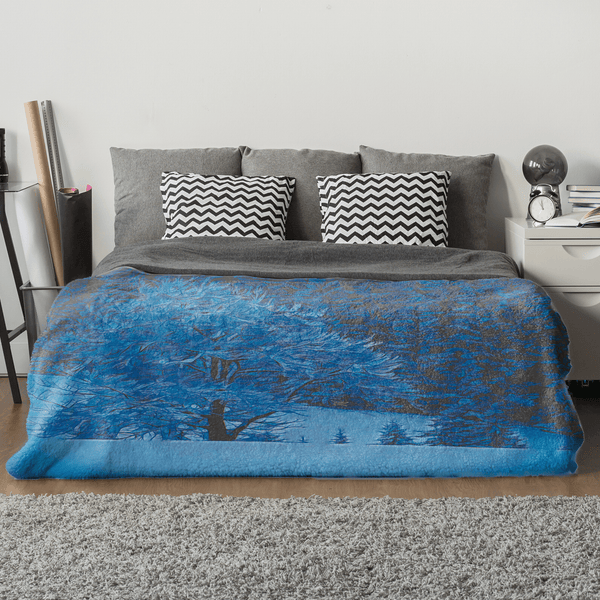 Deep blue winter,Blanket Premium  200 x 150 cm / 60" x 80"