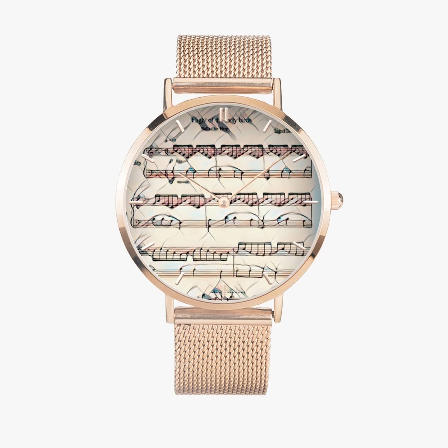 Music Time. Fashion Ultra-thin Stainless Steel Quartz Watch. Designer watch by Sensus Studio design