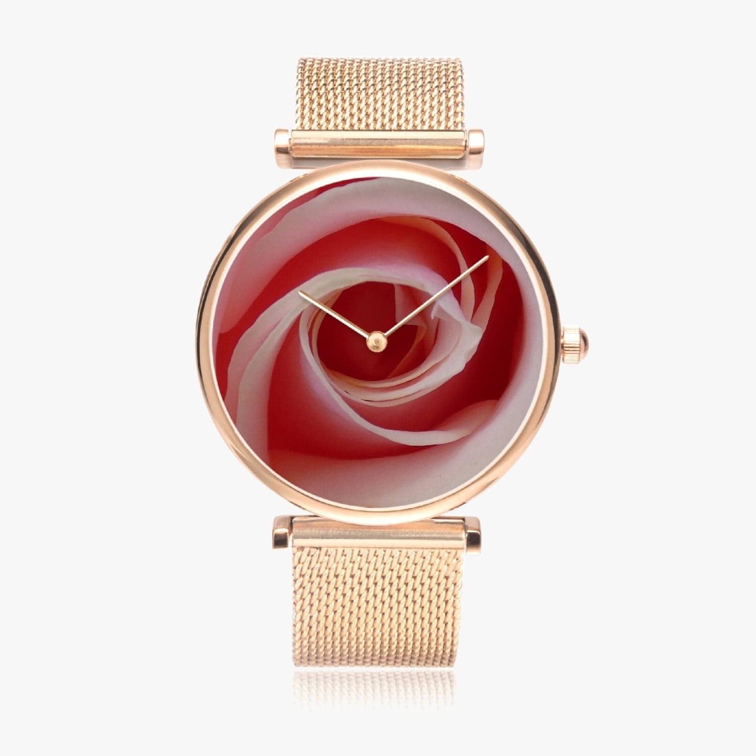Pink rose, New Stylish Ultra-Thin Quartz Watch. Designer watch by Sensus Studio Design