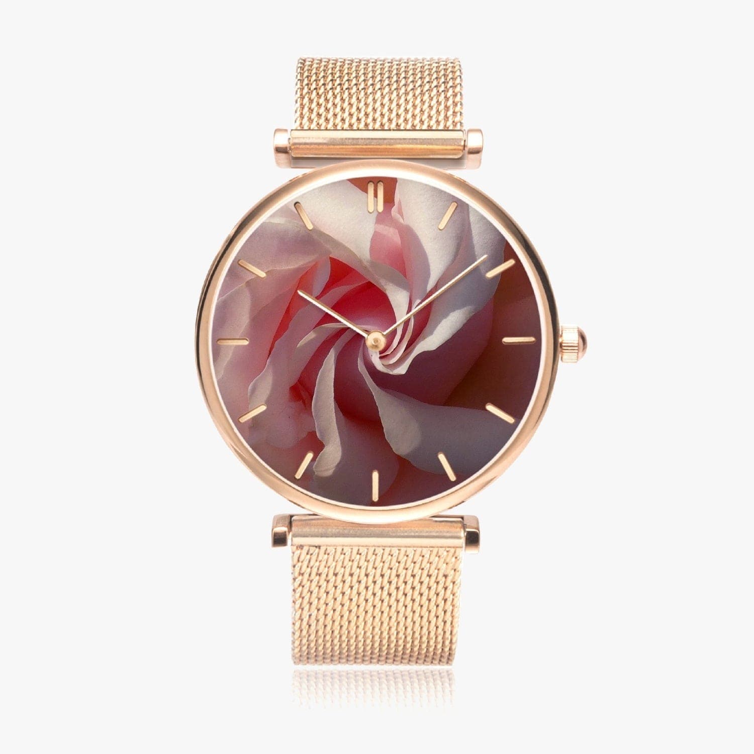 Spiral rose. New Stylish Ultra-Thin Quartz Watch. Designer watch by Ingrid Hütten