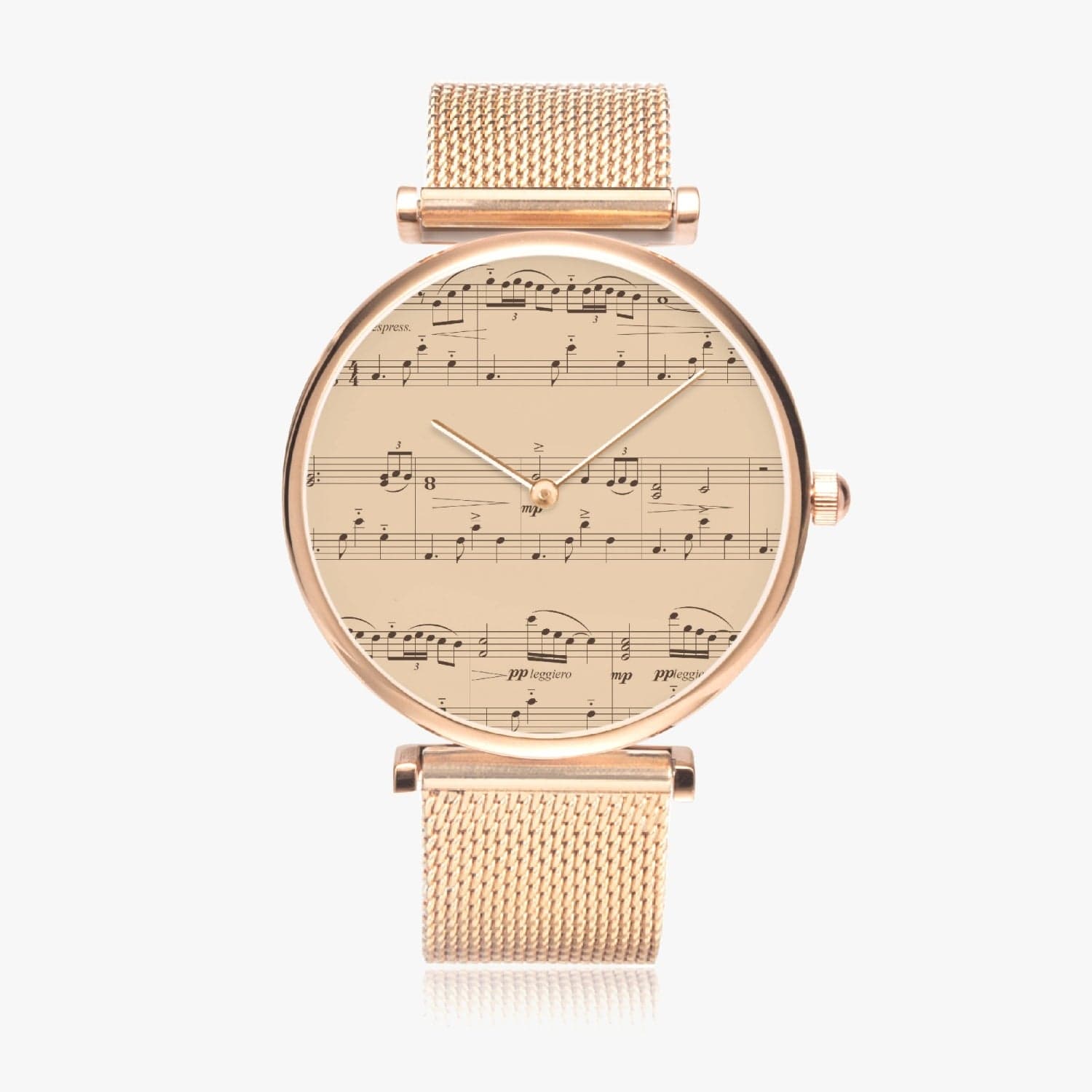 Tango music, New Stylish Ultra-Thin Quartz Watch. Designer watch by Ingrid Hütten