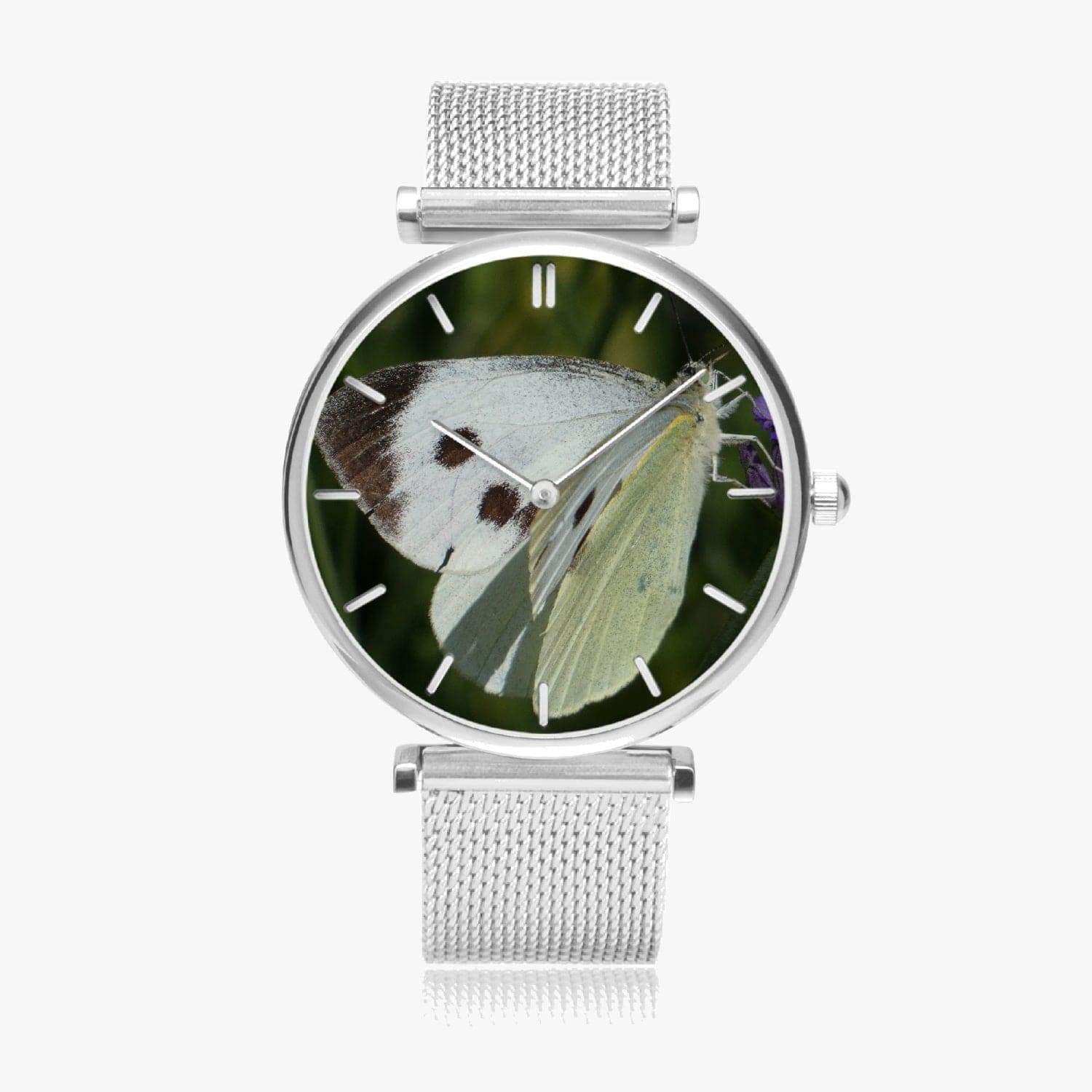 White butterfly. New Stylish Ultra-Thin Quartz Watch, by Ingrid Hütten