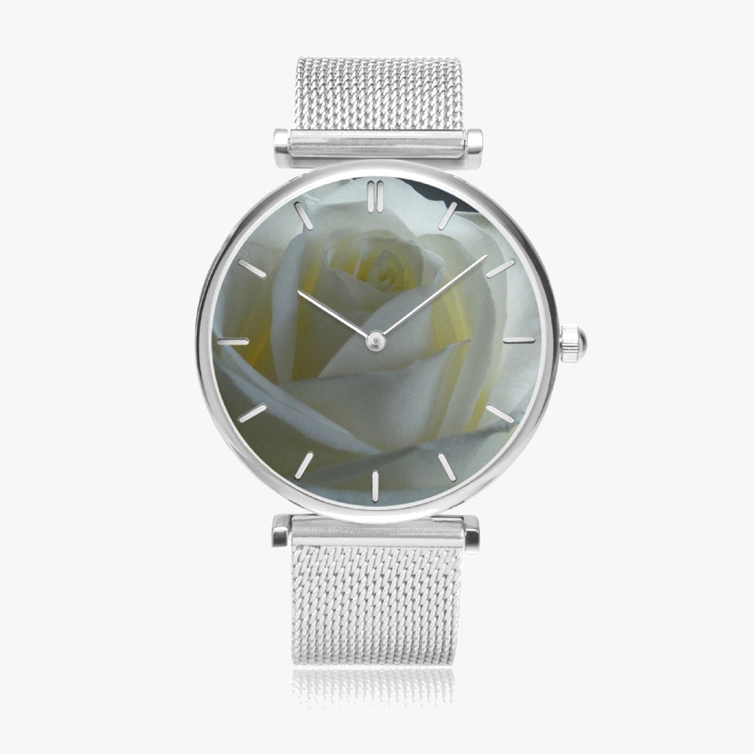 White rose.New Stylish Ultra-Thin Quartz Watch, by Ingrid Hütten