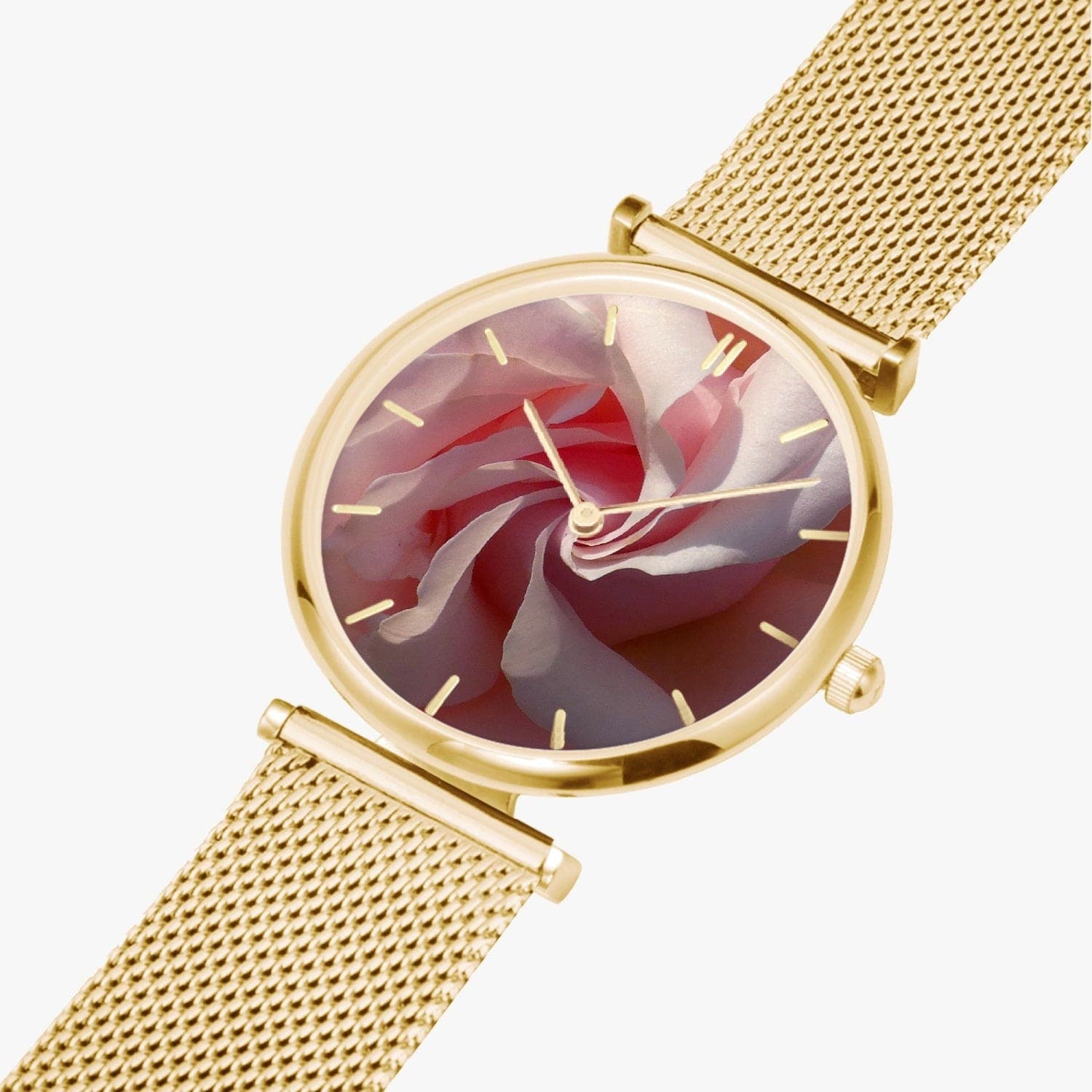 Spiral rose. New Stylish Ultra-Thin Quartz Watch. Designer watch by Ingrid Hütten