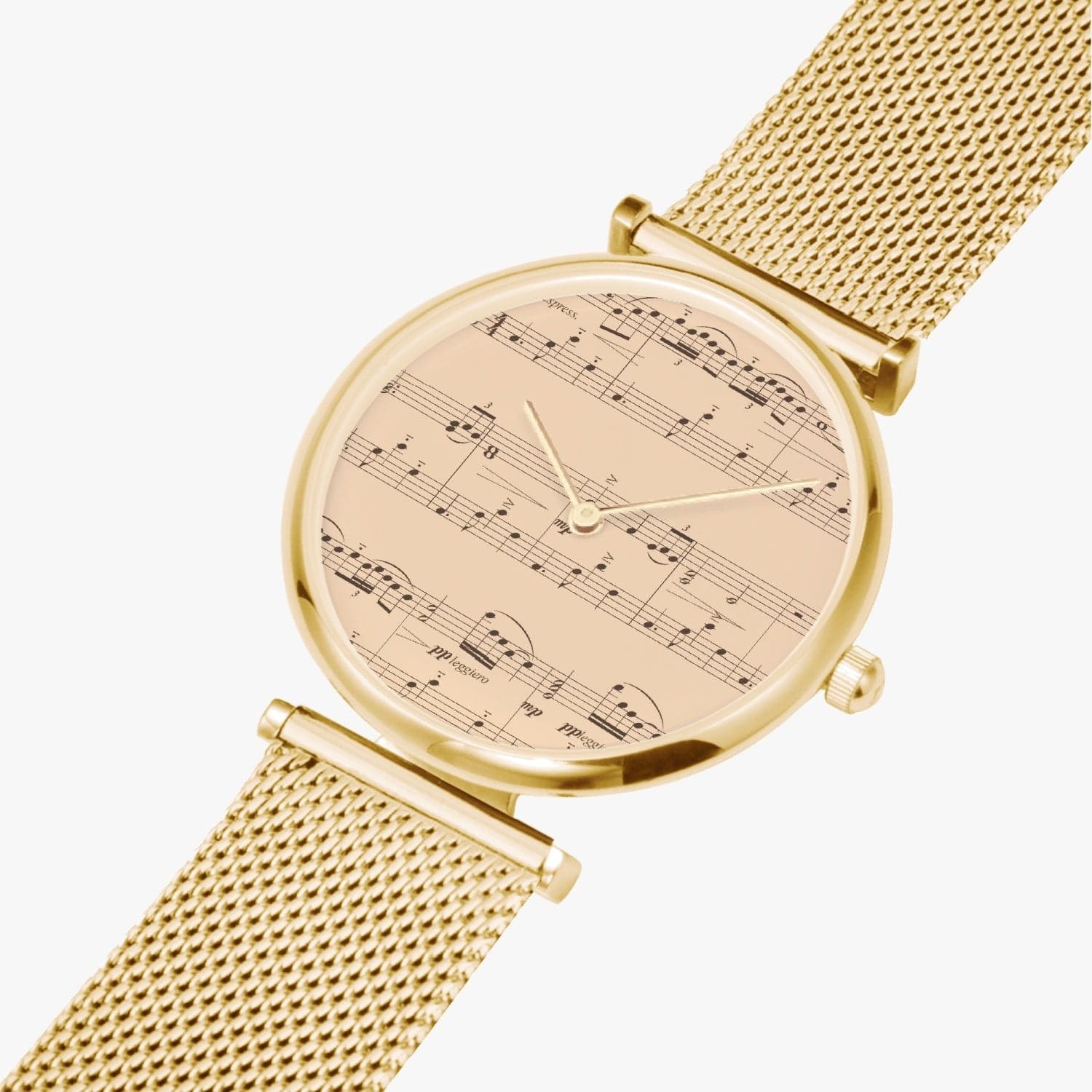 Tango music, New Stylish Ultra-Thin Quartz Watch. Designer watch by Ingrid Hütten