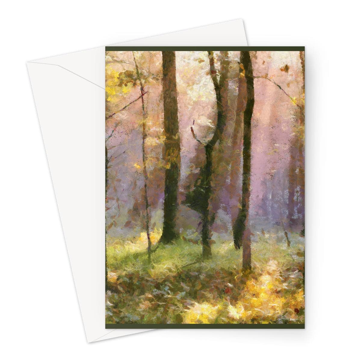 Beautiful Light in the Woods  Greeting Card