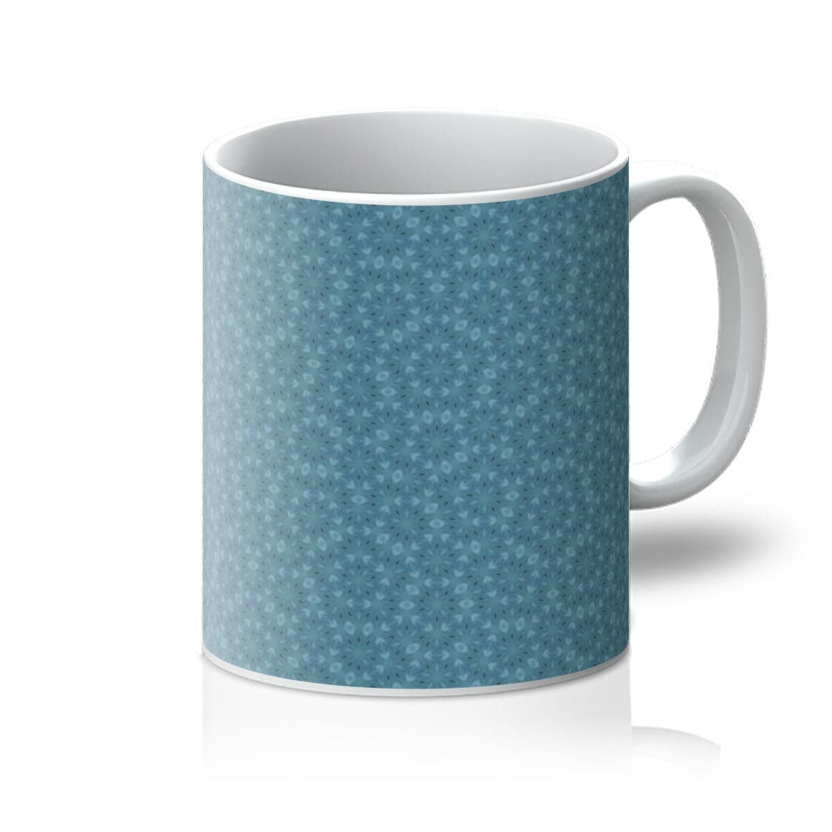 Blue sky rose pattern Mug