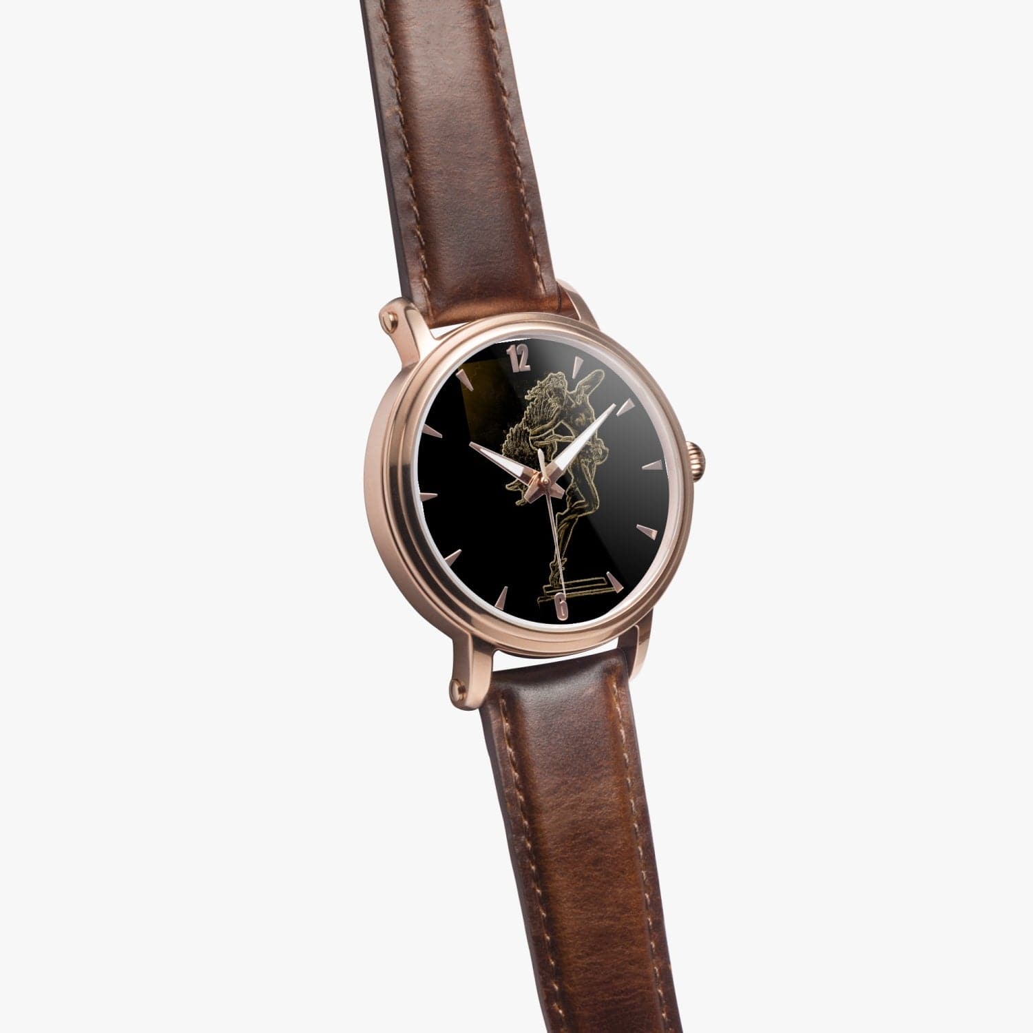 'Lena and the Swan'. artprint Unisex Automatic Watch (Rose Gold)