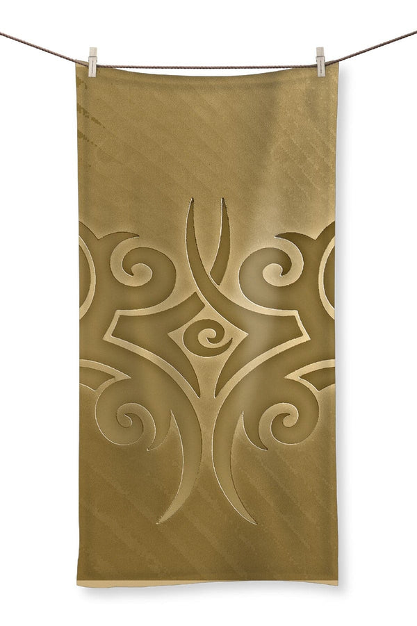 Abstract Pattern Gold Towel