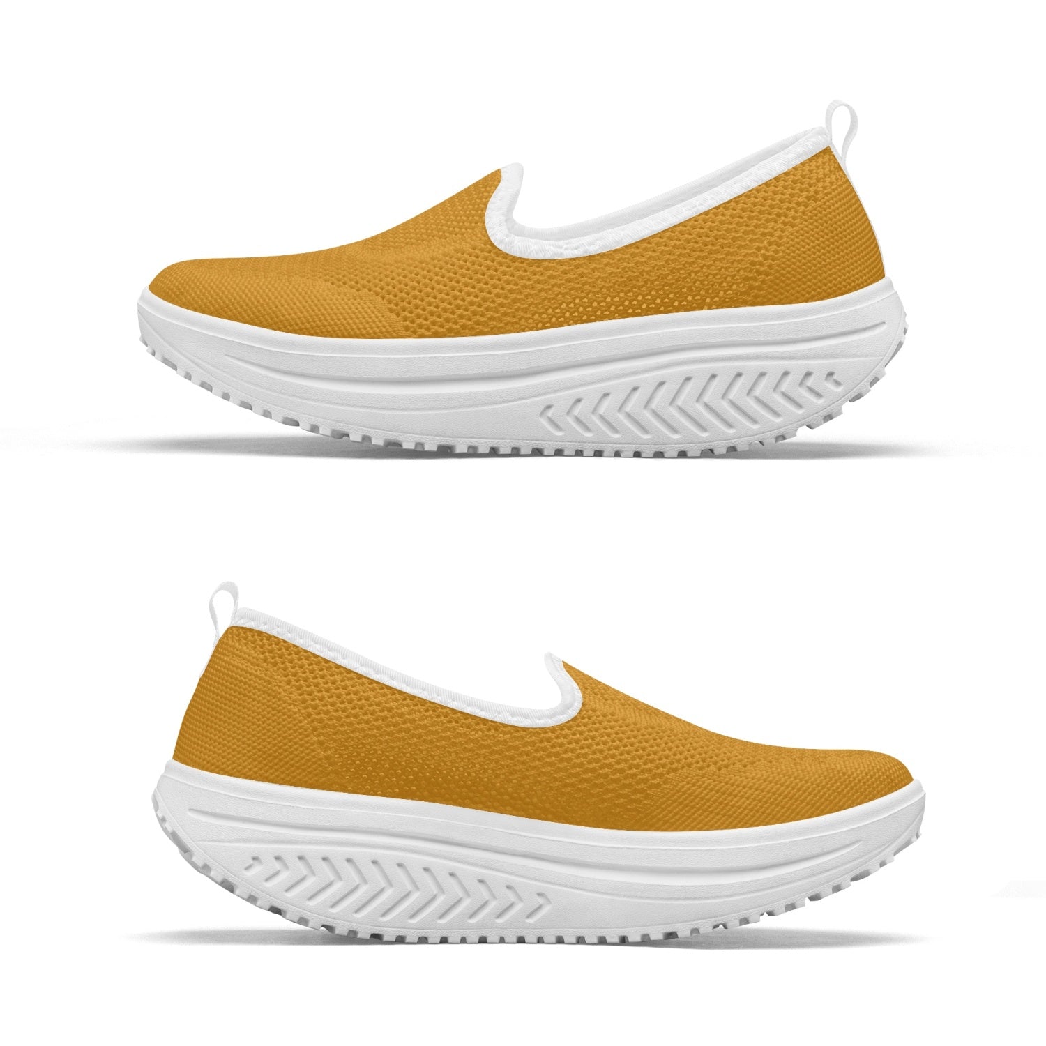 Sunshine Yellow Women's Slip-On Mesh Rocking Shoes, by Sensus Studio Design