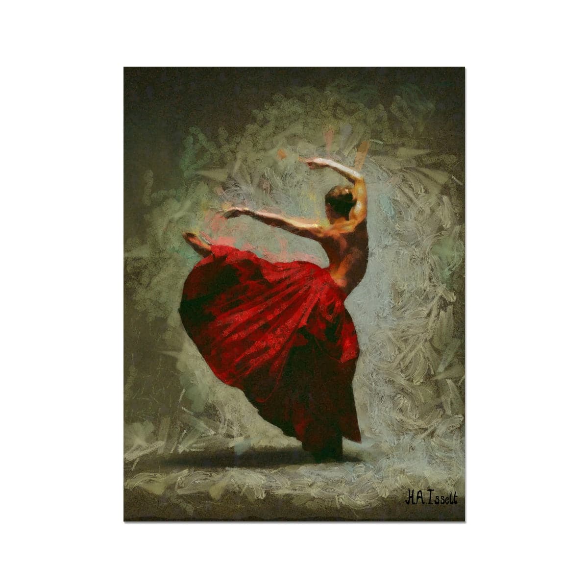 Ballerina Curvy Back Ellis Hahnemühle German Etching Print
