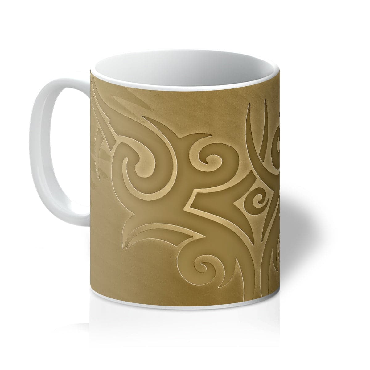 Abstract Pattern Gold Mug