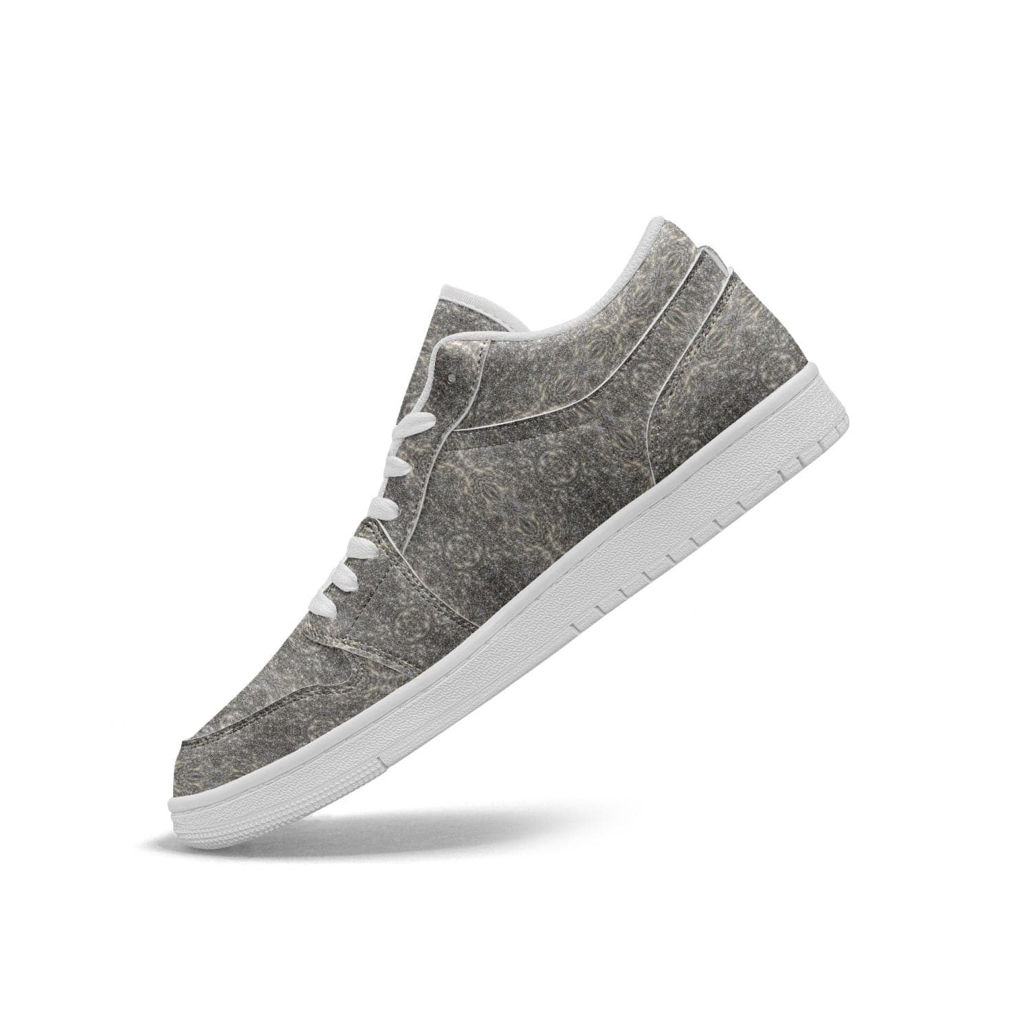 Star Dust grey fine patterned Type1 Low-Top AJ1 Leather Sneakers, by Sensus Studio Design
