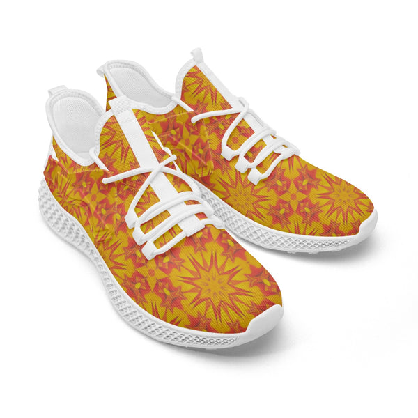 Solar Plexus Chacra  Net Style Mesh Knit Sneakers, by Sensus Studio Design