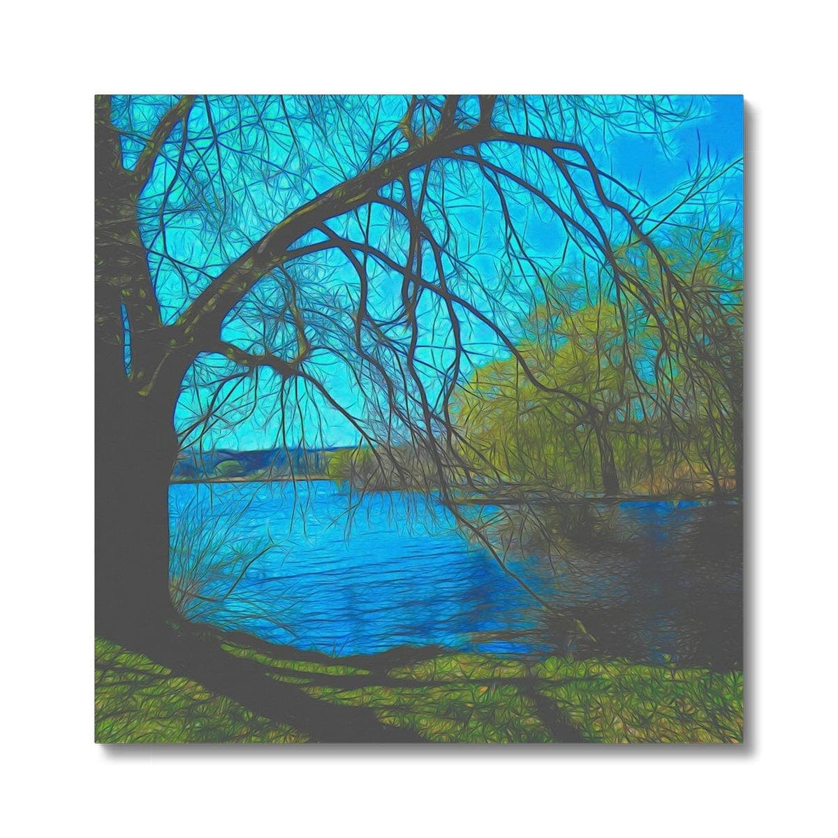 Resting at the lake , Canvas, digital art by Mother Nature Photography